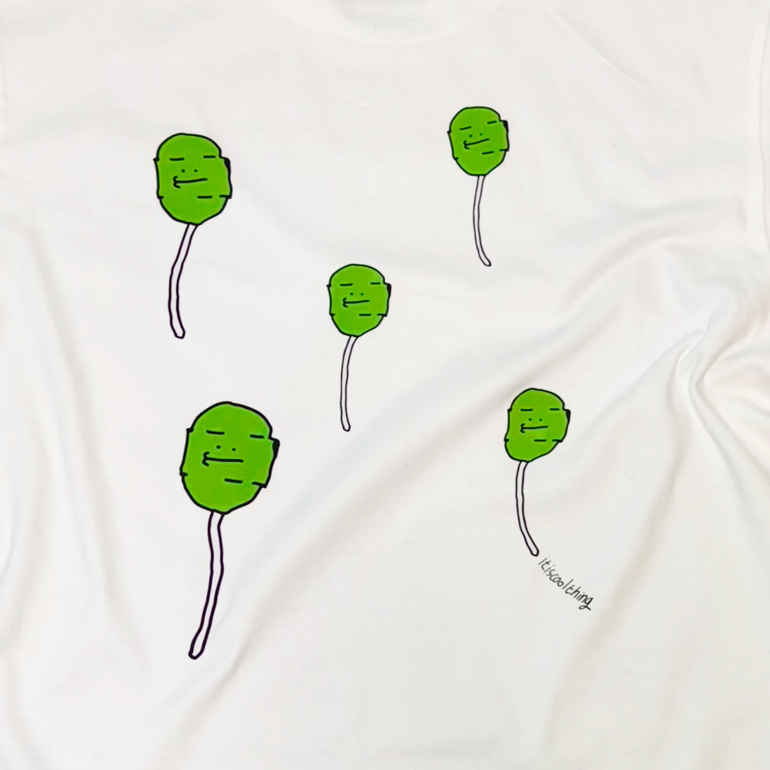 잇츠쿨띵 에피타이저와 메인코스 티셔츠 화이트(itiscoolthing Appetizers And Main Course T-Shirts White) - 4