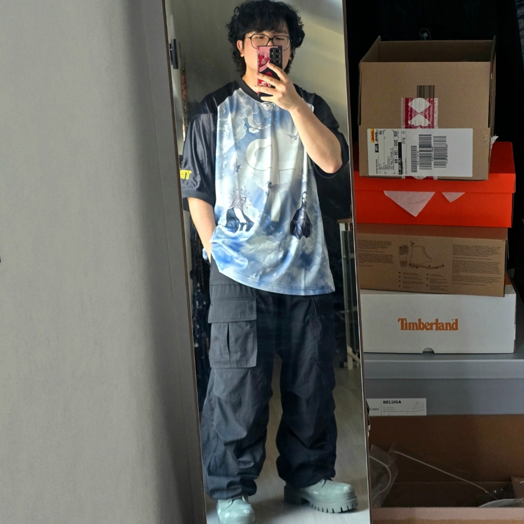 Palace 1 Truth Jersey Black - 25SS, Balenciaga Combat Strike 20mm Boot Kaki 착용 스타일 - 1