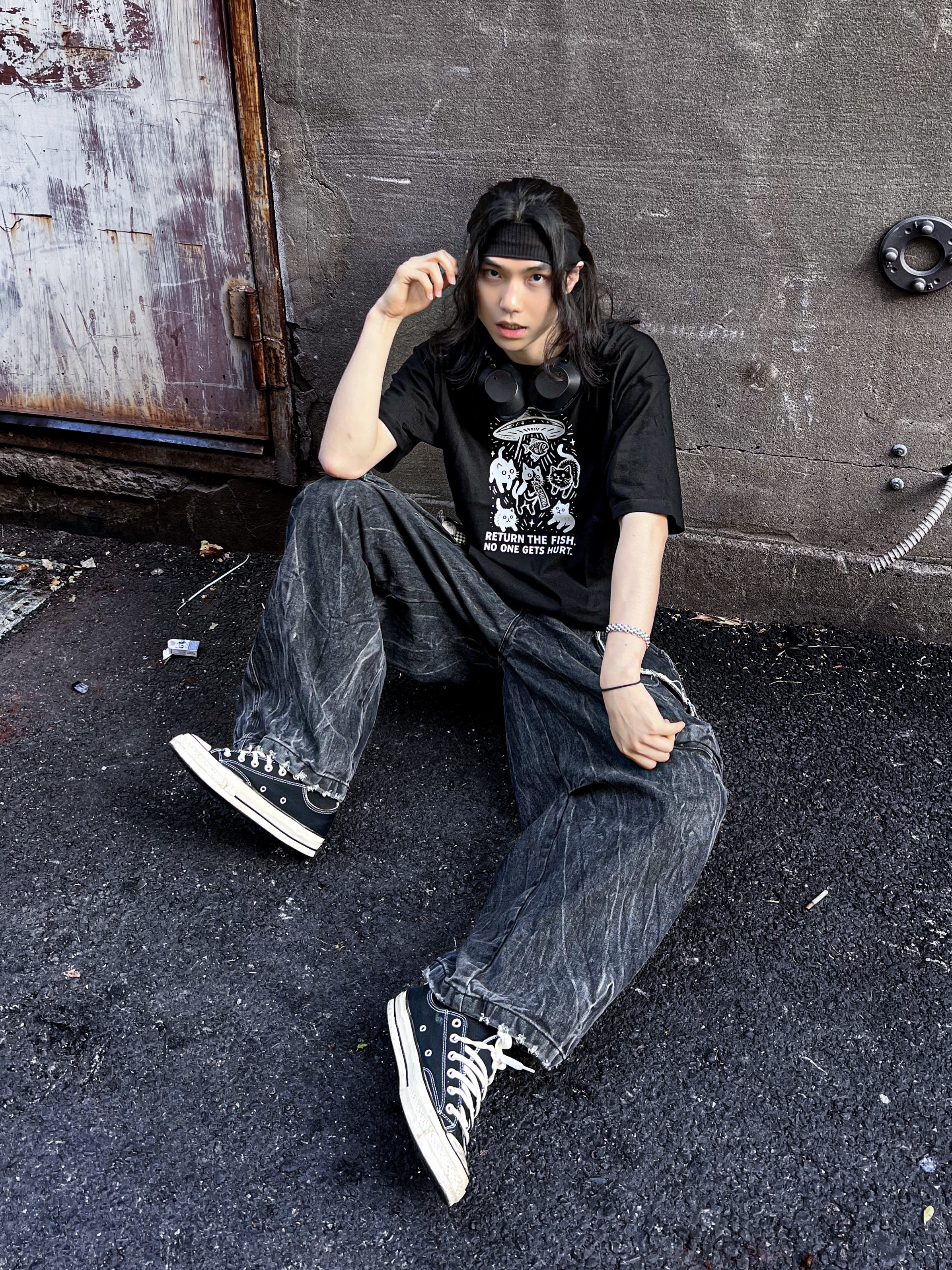 Converse Chuck 70 Ox Black - Standard 착용 스타일 - 3