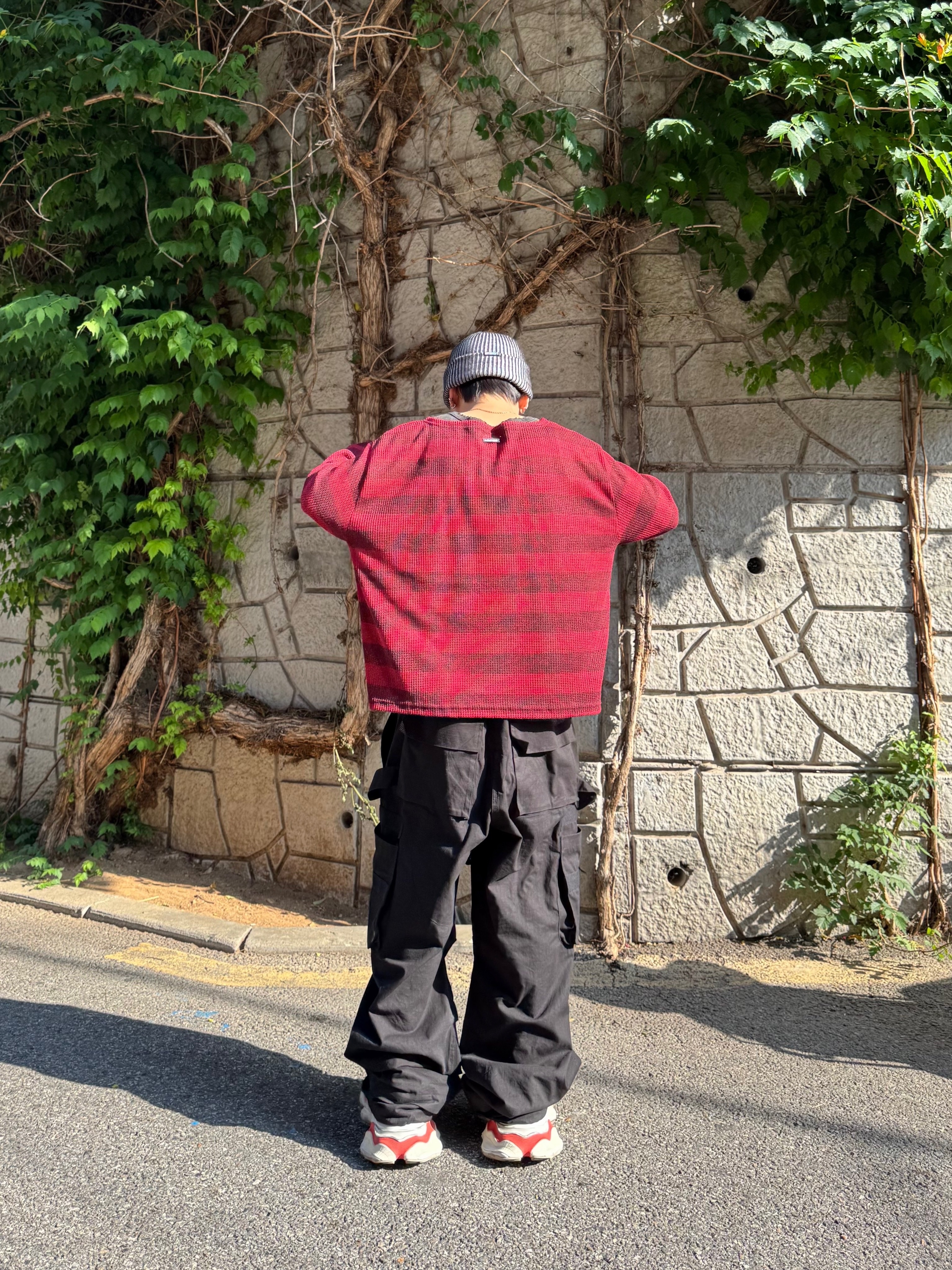 Wapworks Hard Knocks Cargo Pants Gas, Balenciaga Cargo Sneakers Beige Grey Red 착용 스타일 - 5