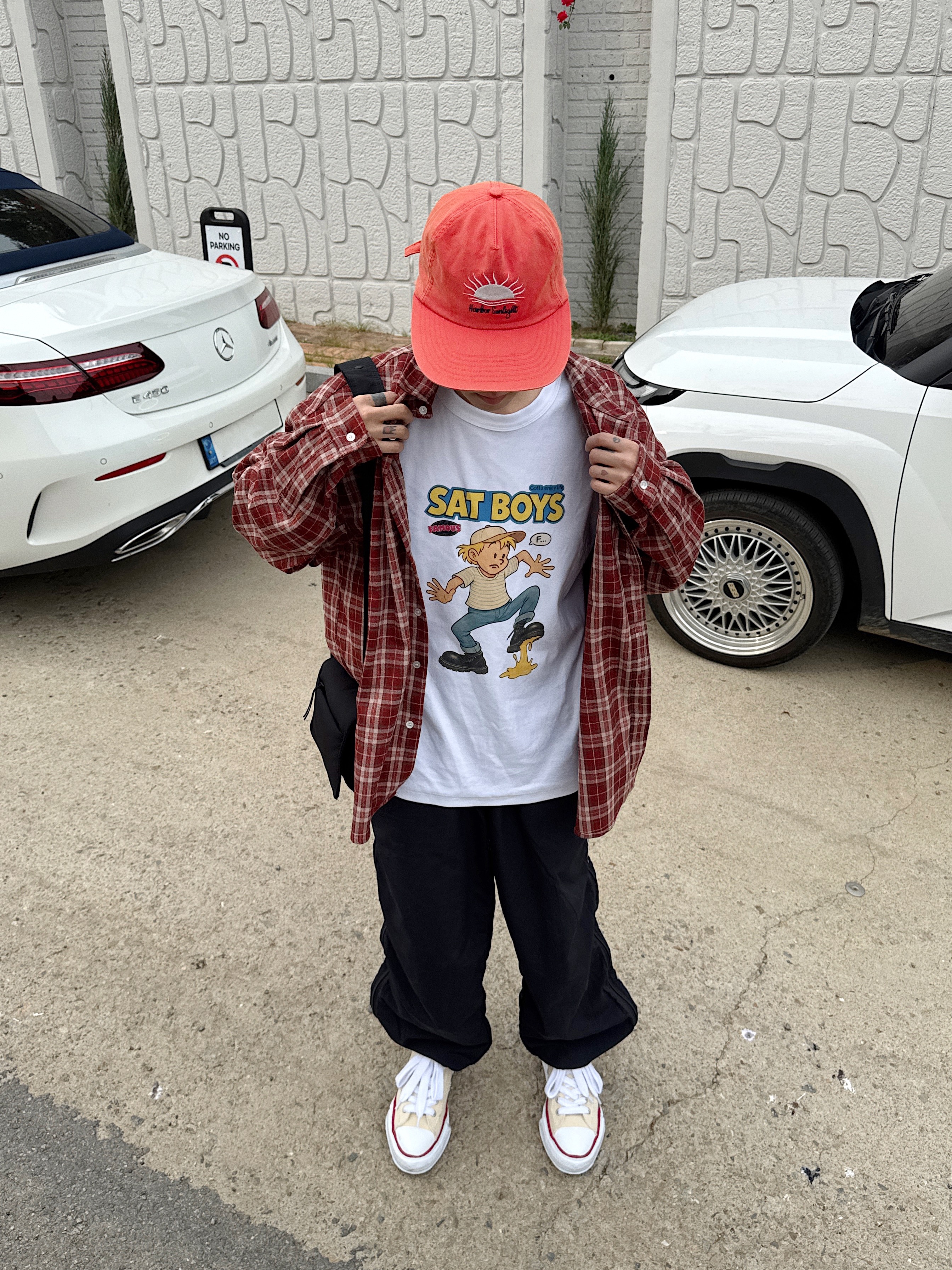 Supreme Warm Up Pant Black - 24FW, Maison Mihara Yasuhiro Peterson OG Sole Canvas Low-top Sneakers Natural 착용 스타일 - 3