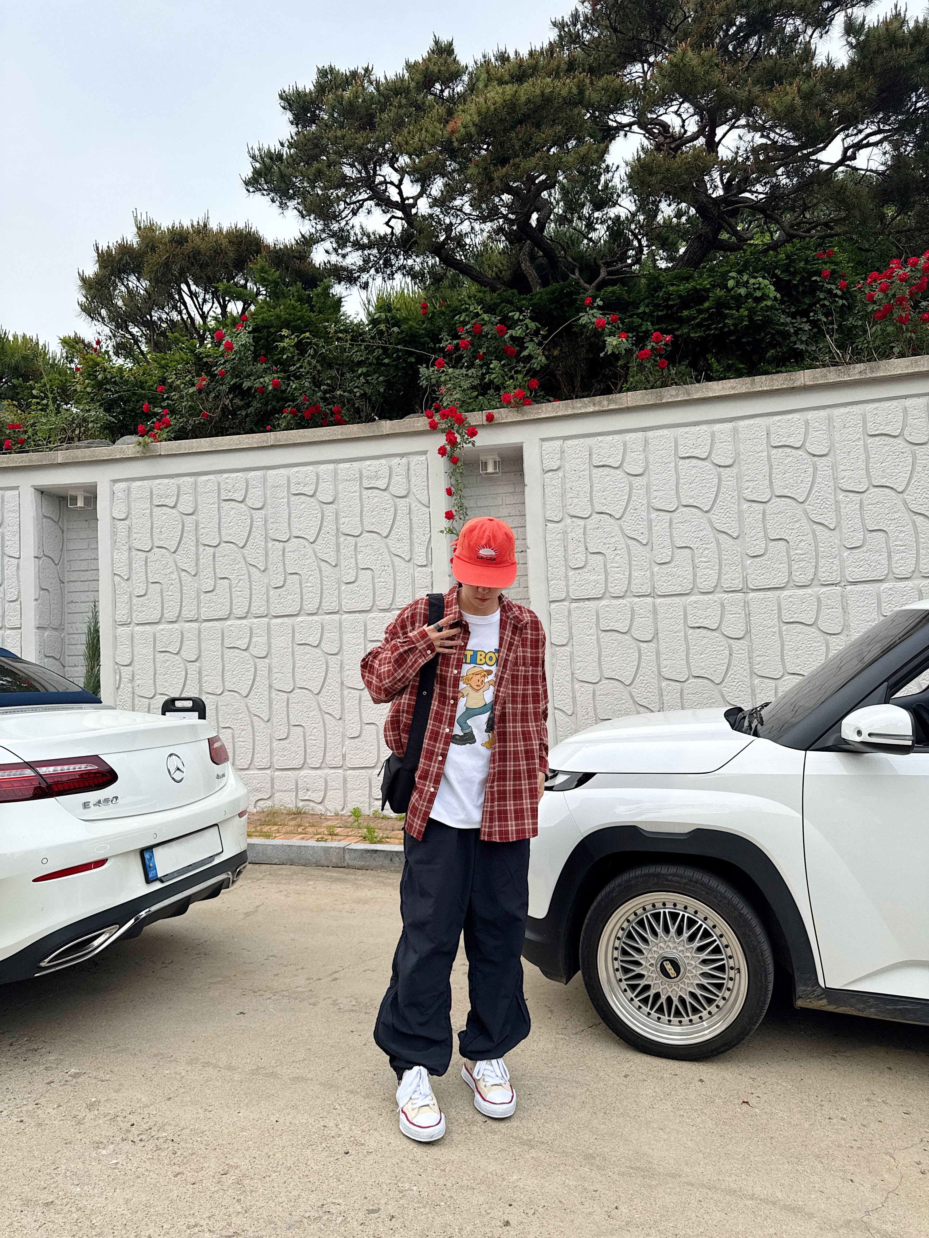 Supreme Warm Up Pant Black - 24FW, Maison Mihara Yasuhiro Peterson OG Sole Canvas Low-top Sneakers Natural 착용 스타일 - 5