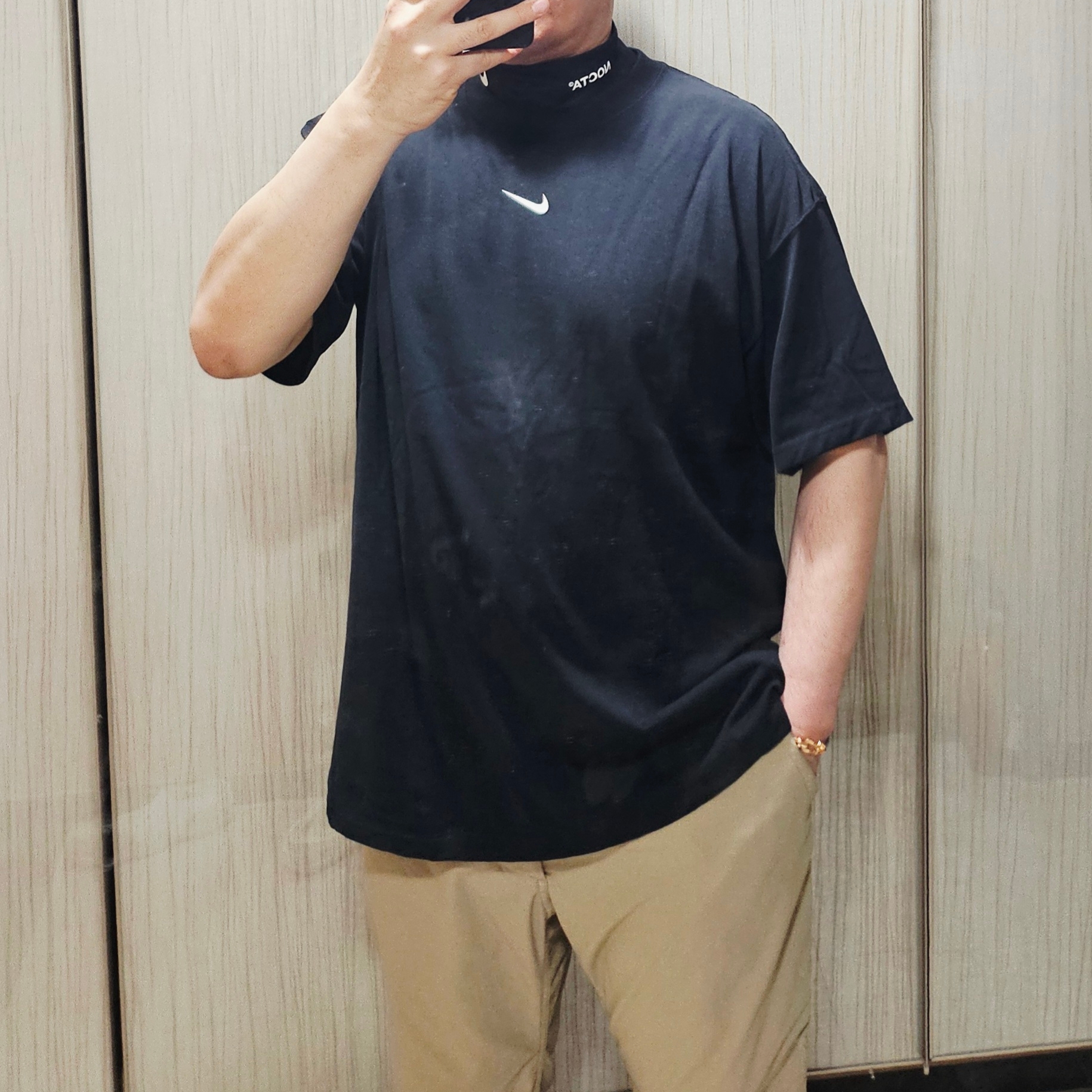 Nike x Drake Nocta Max 90 T-Shirt Black (FN7663-010) 착용 스타일