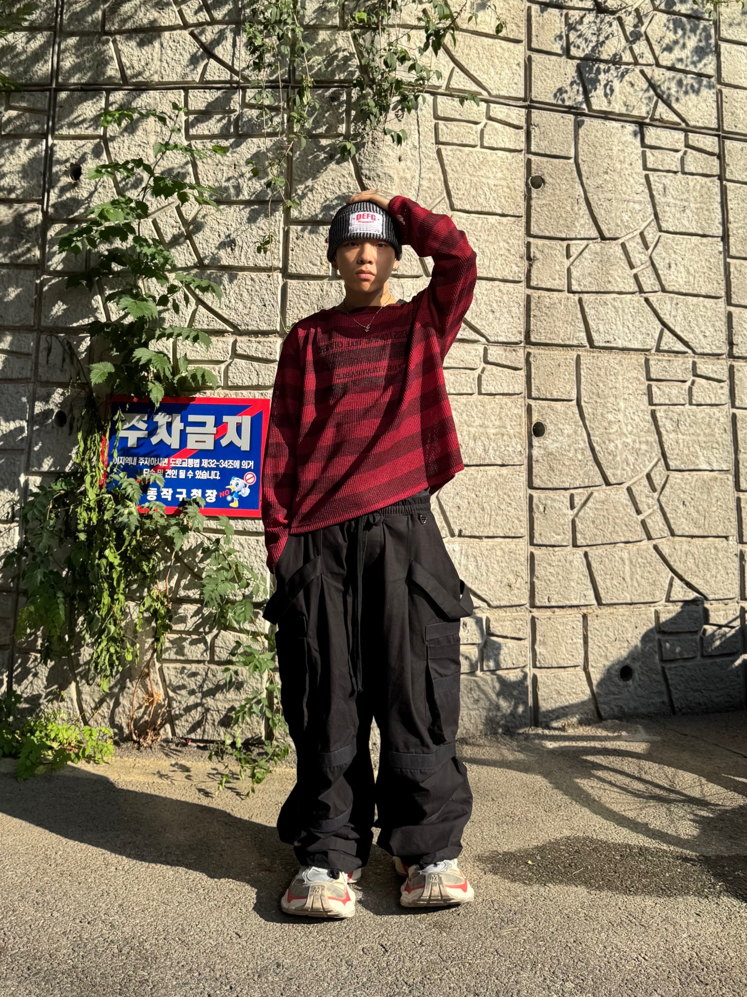 Wapworks Hard Knocks Cargo Pants Gas, Balenciaga Cargo Sneakers Beige Grey Red 착용 스타일 - 1
