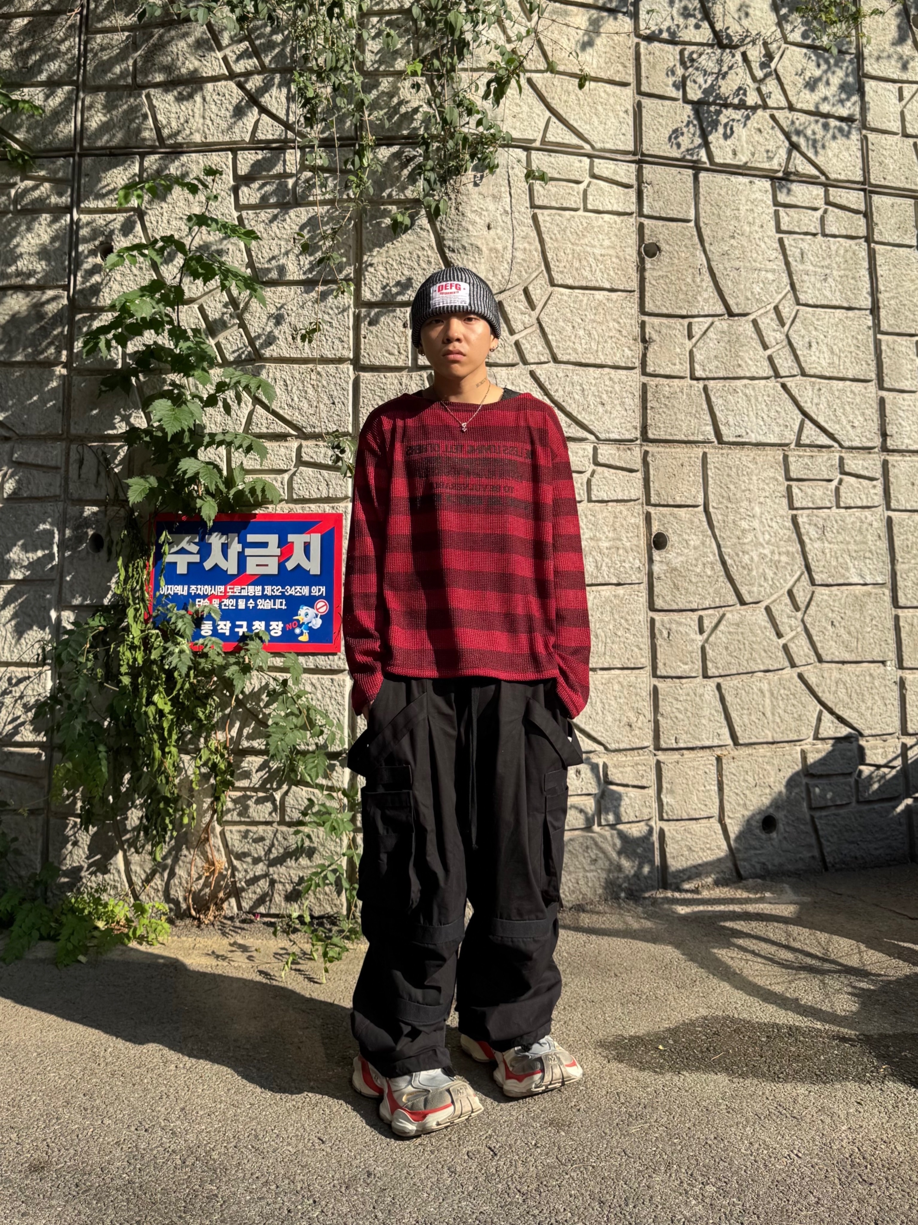 Wapworks Hard Knocks Cargo Pants Gas, Balenciaga Cargo Sneakers Beige Grey Red 착용 스타일 - 8
