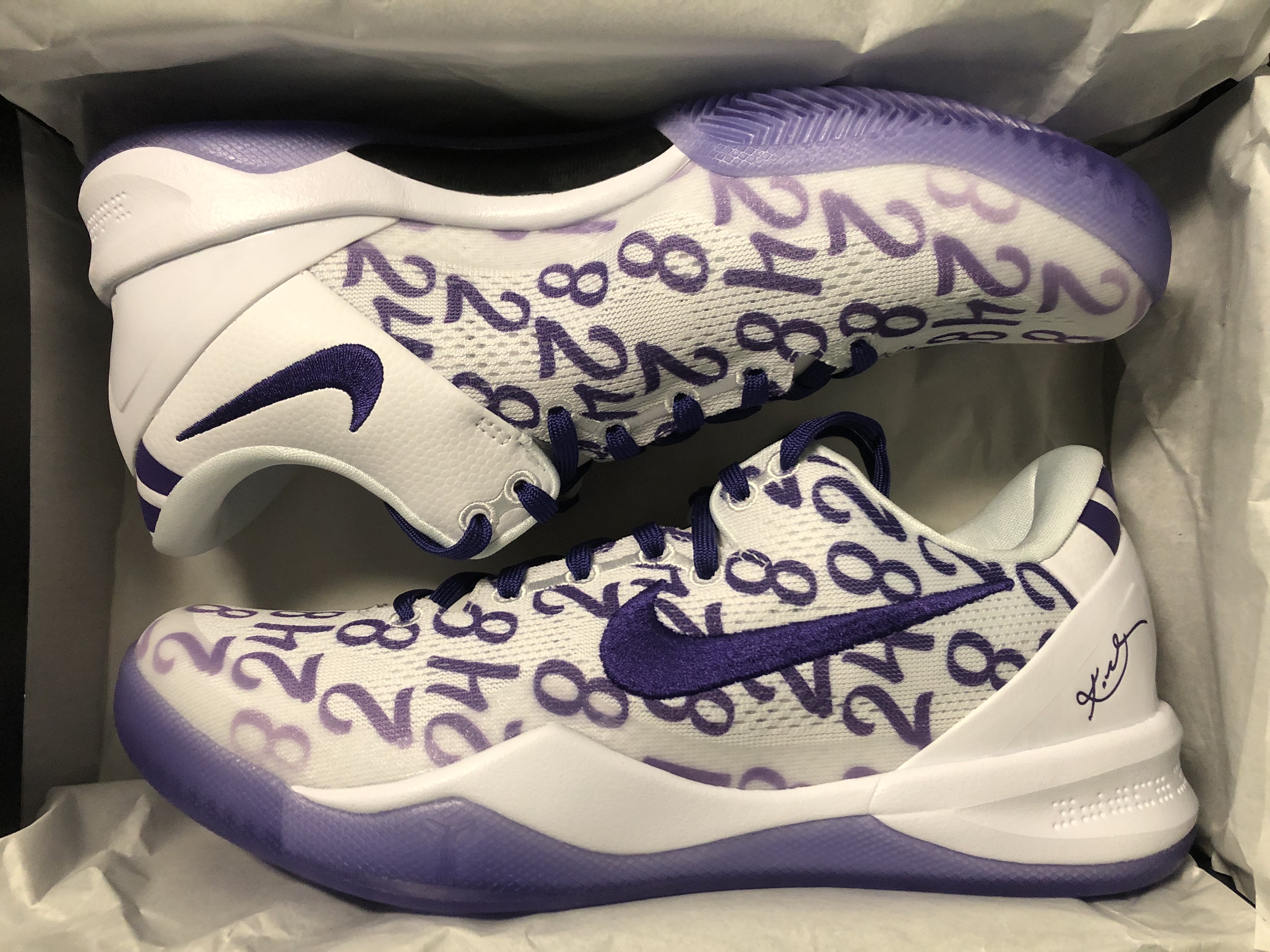 Nike Kobe 8 Protro Court Purple 착용 스타일 - 1