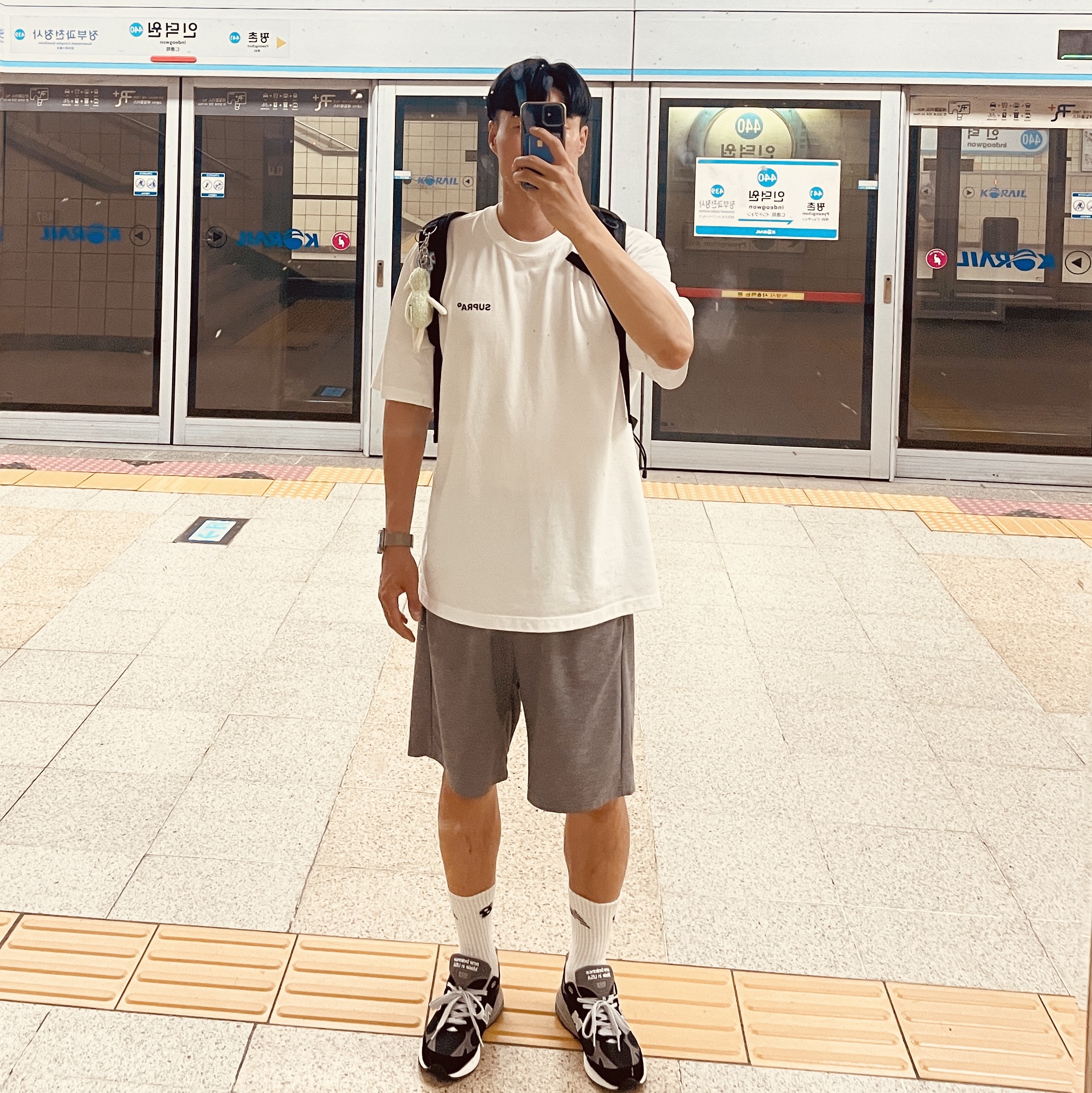 New Balance 993 Made in USA Black - D Standard 착용 스타일