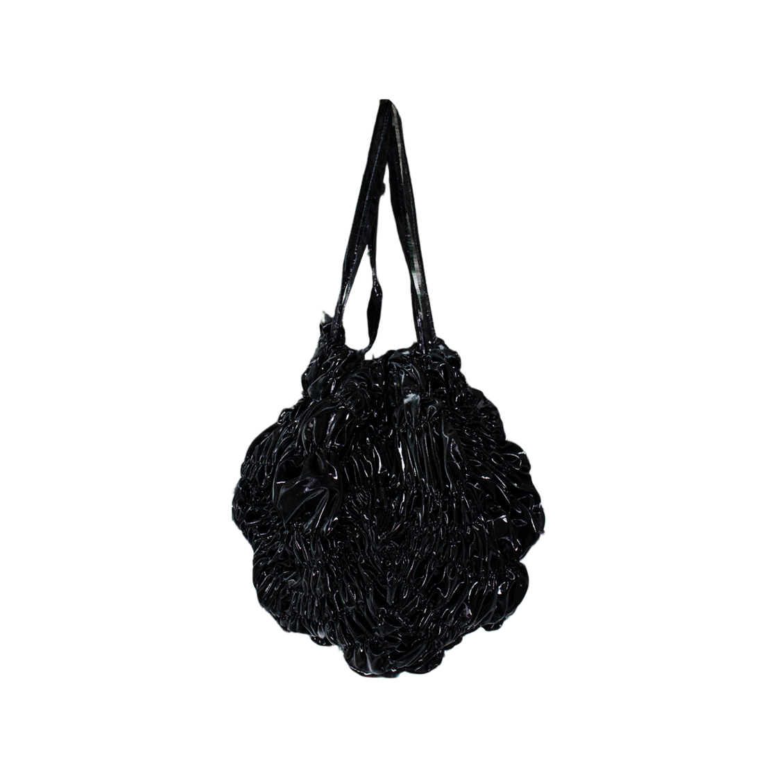 도키도키 컬리플라워 파우치 백 라지 블랙(dokidoki Cauliflower Pouch Bag Large Black)