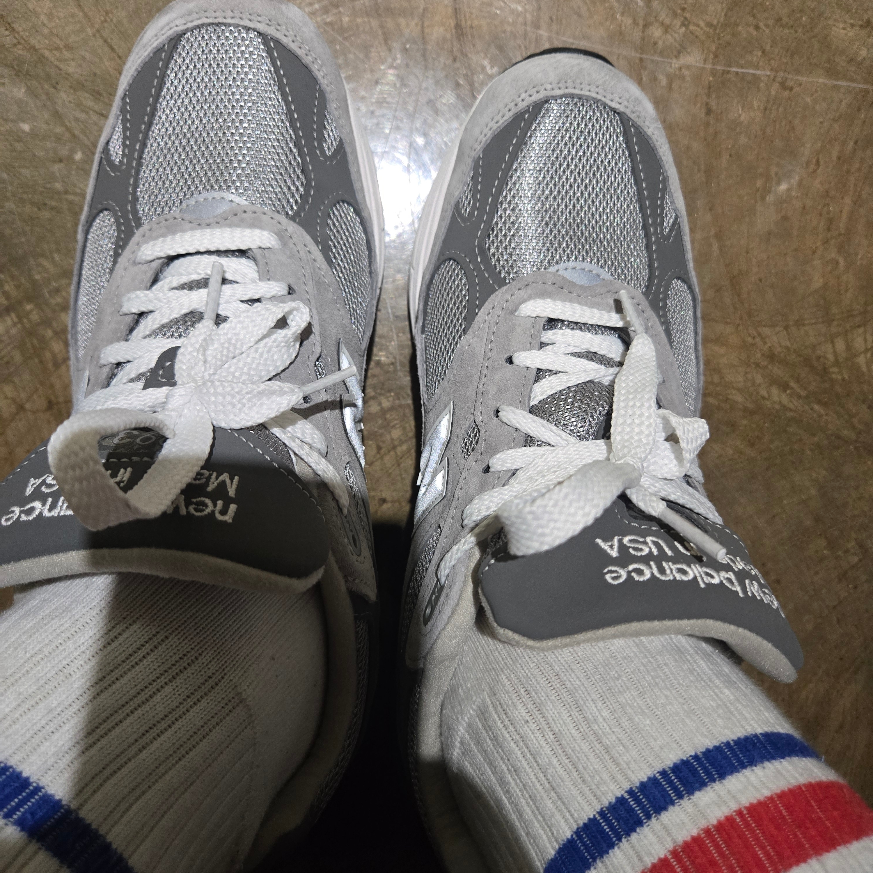 New Balance 993 Made in USA Grey - D Standard 착용 스타일