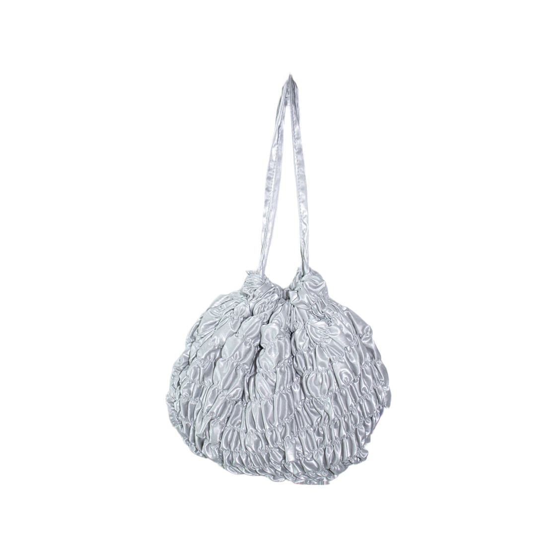도키도키 컬리플라워 파우치 백 라지 실버(dokidoki Cauliflower Pouch Bag Large Silver)