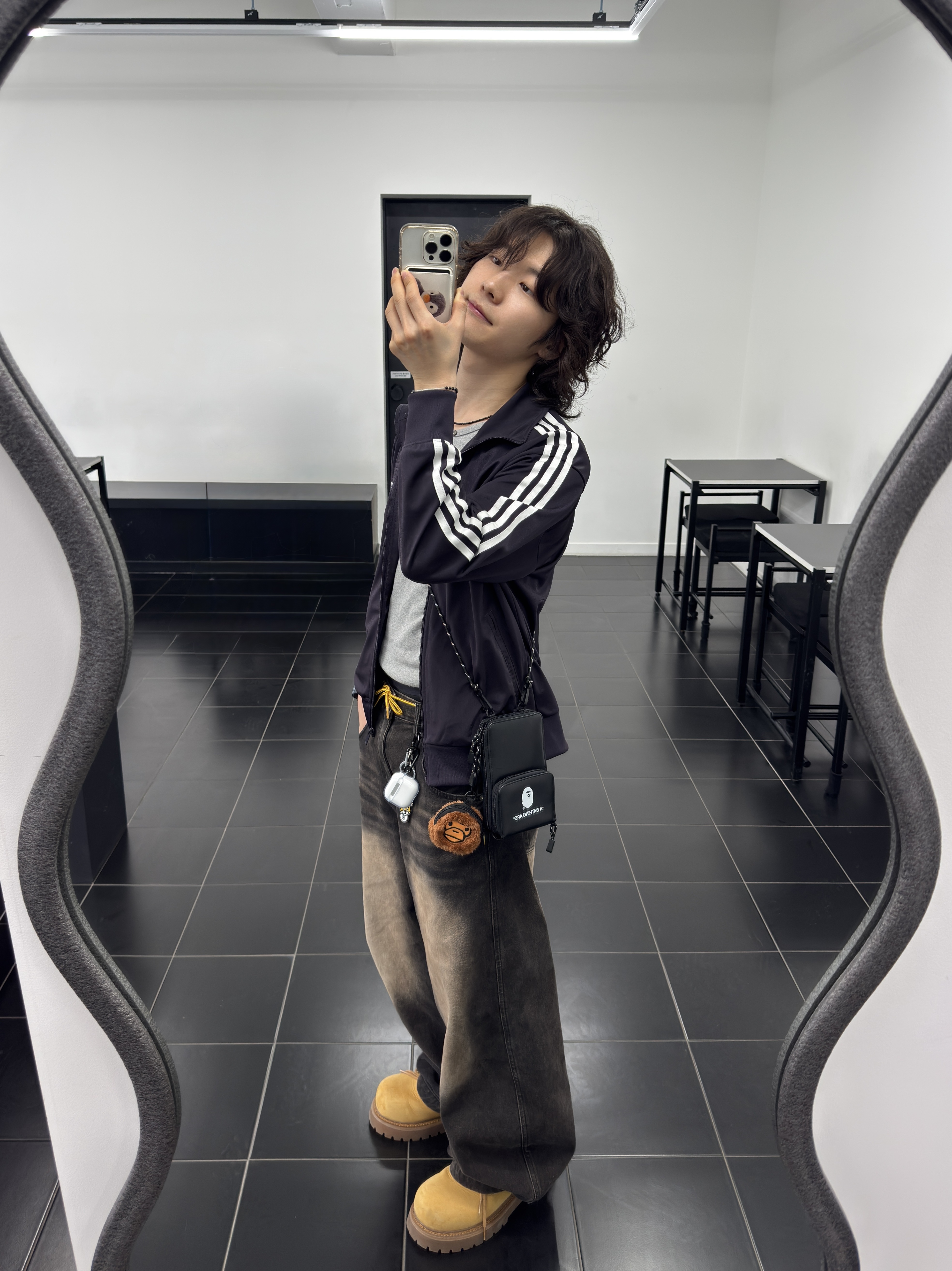 LOSTGARDEN Route Tan, Human Made Animal Keyring Silver 착용 스타일 - 2