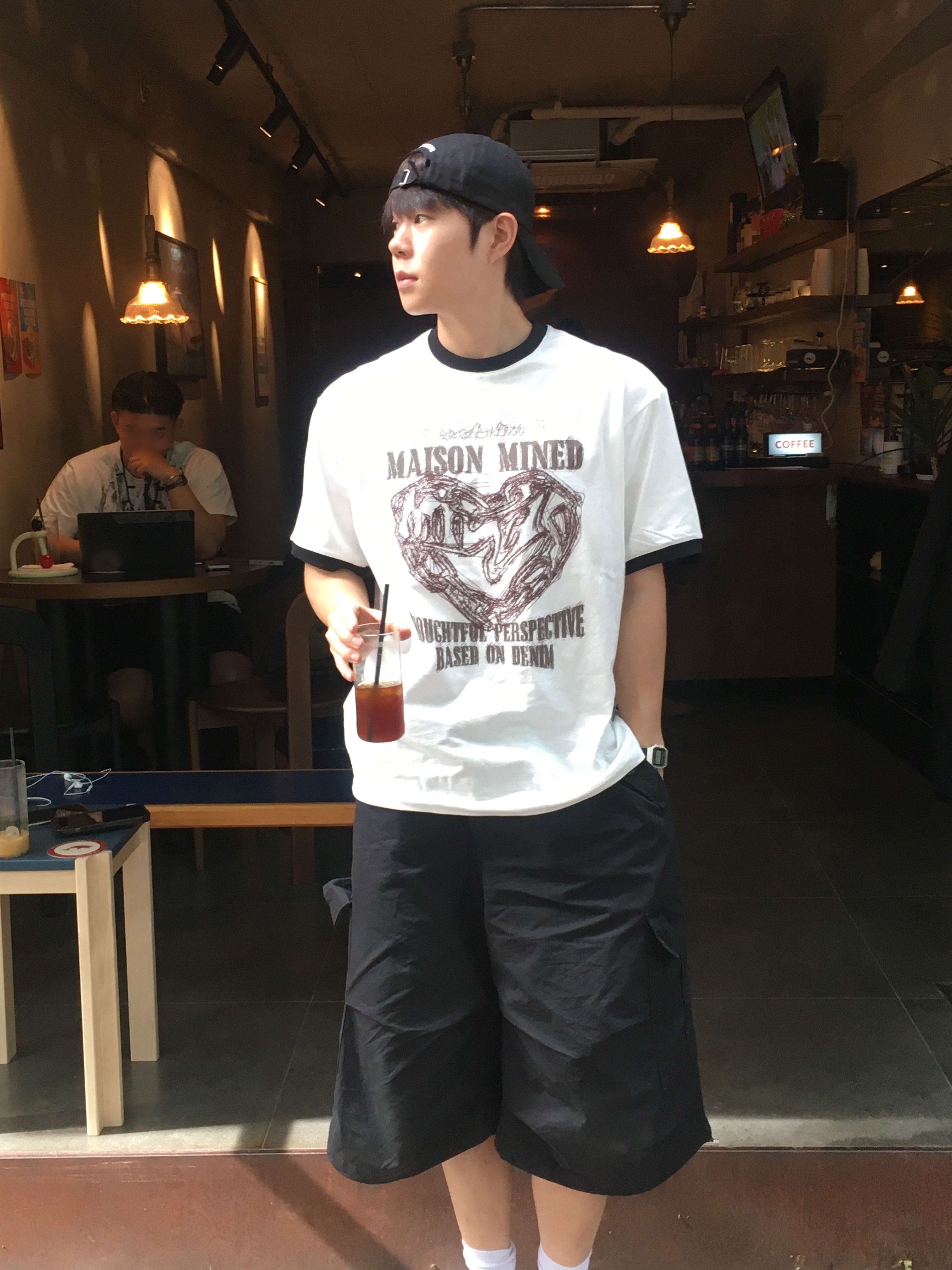 [프리오더] Polyteru Sliders Shoes Black 착용 스타일 - 2