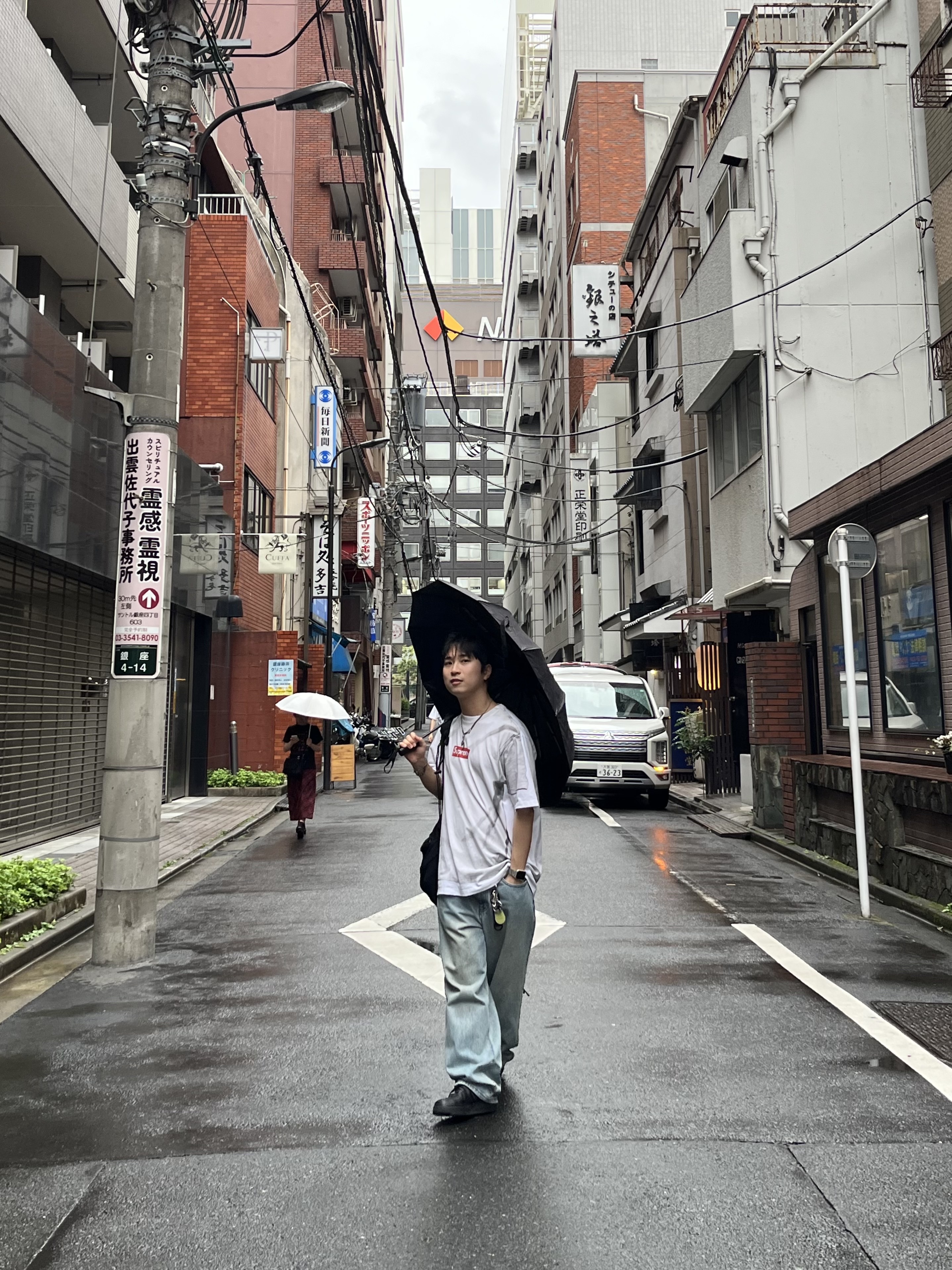 Supreme x MM6 Maison Margiela Box Logo T-Shirt White - 24SS, Nike x Supreme Air Force 1 Low Black 착용 스타일 - 3