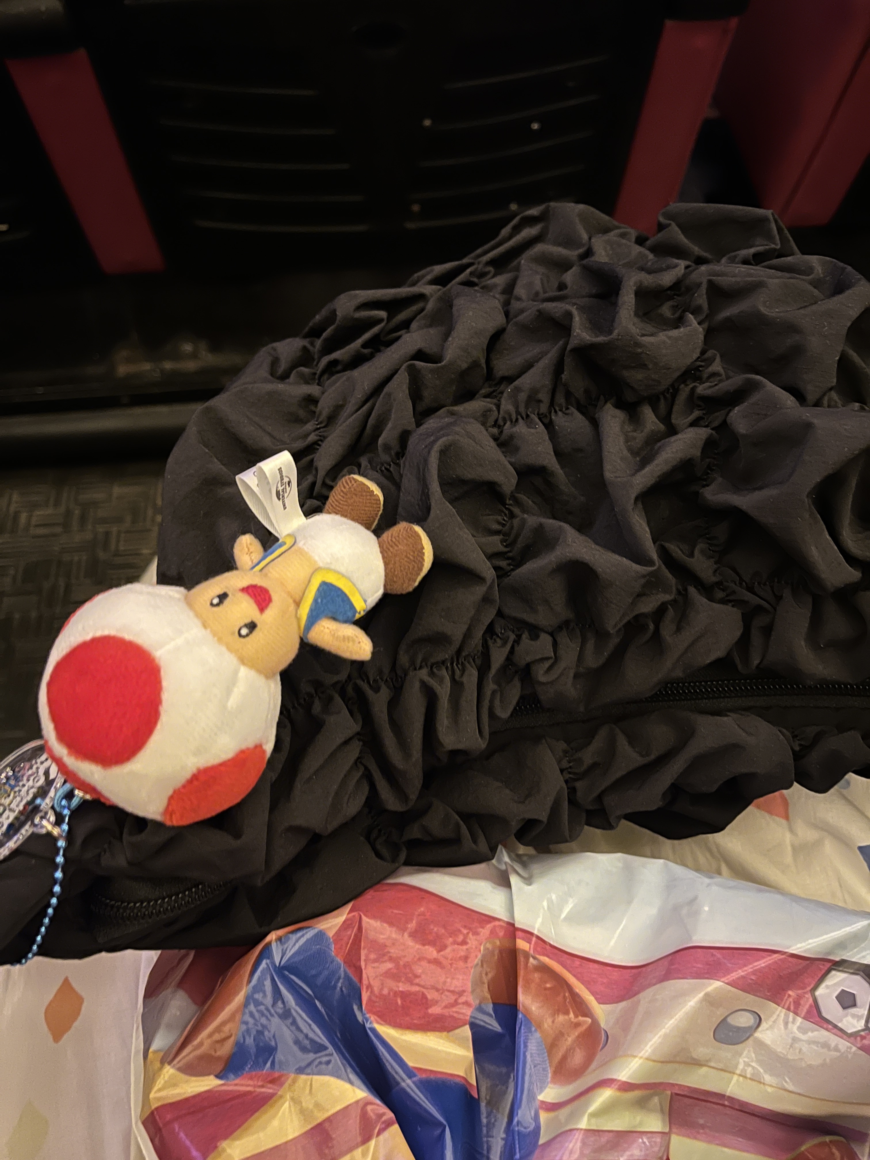 GU Gathered Shoulder Bag Black 착용 스타일 - 3