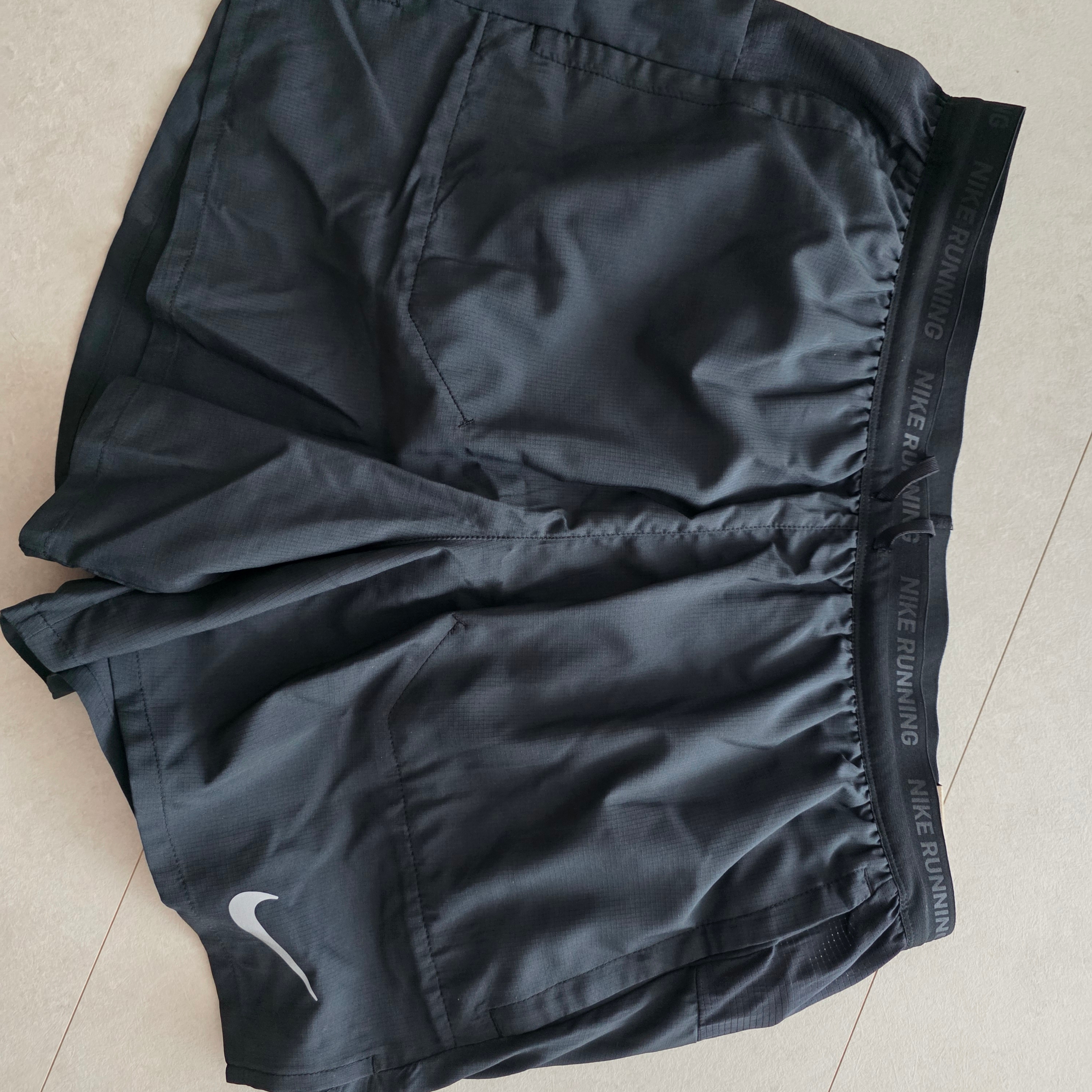 Nike Dri-Fit Stride 5 Inch Brief Lined Running Shorts Black - Asia 착용 스타일