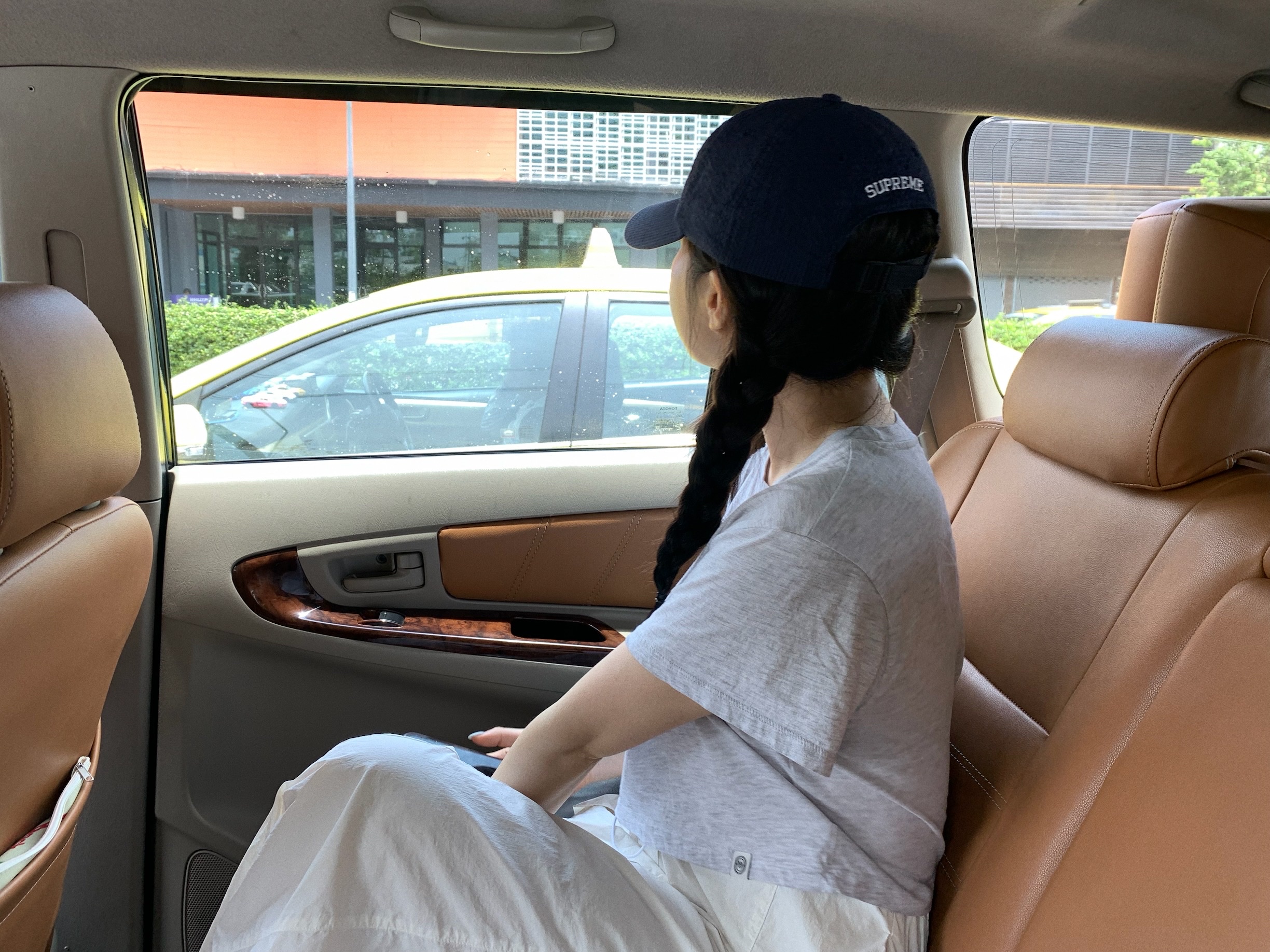 Supreme Seersucker S Logo 6-Panel Navy - 24SS 착용 스타일