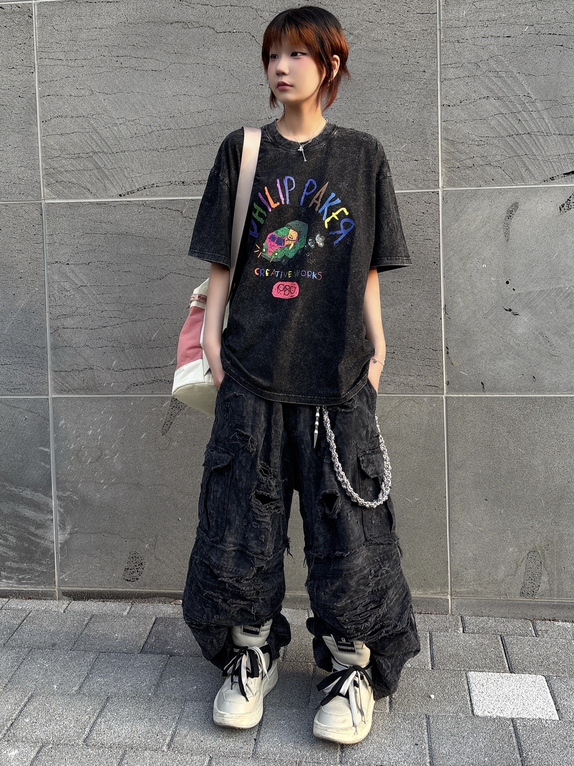 Converse x Drkshdw Turbowpn Pelican 착용 스타일 - 2