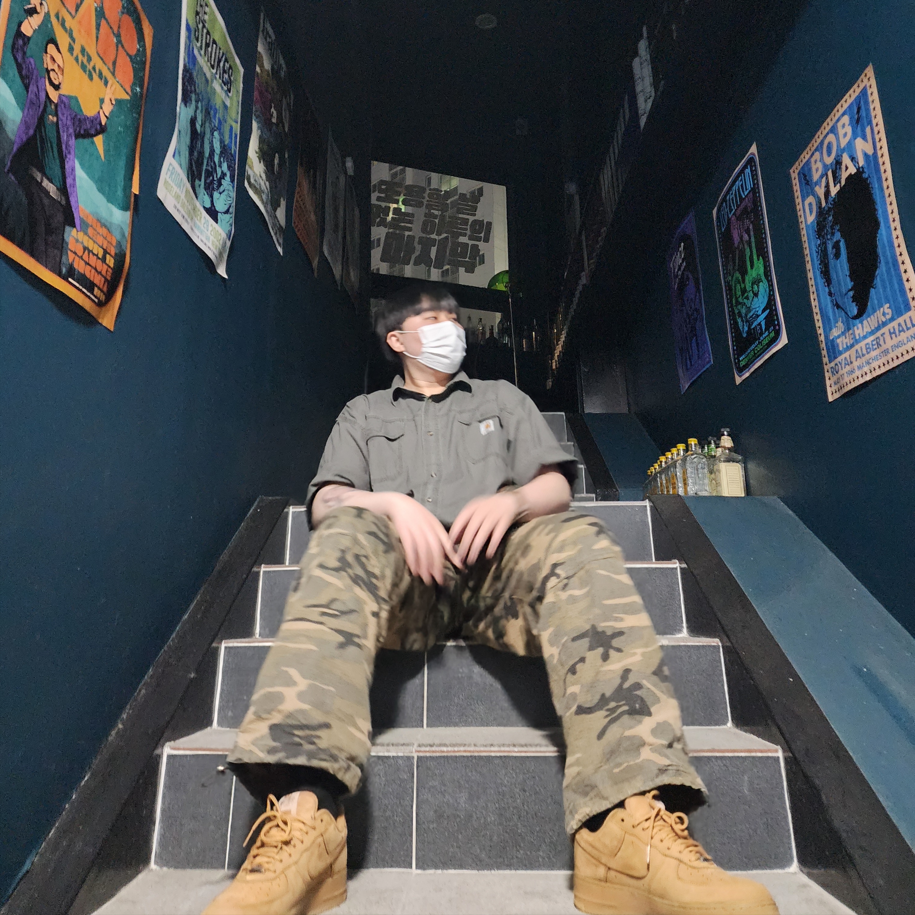 Nike x Supreme Air Force 1 Low Flax, Casio FT500WC-5BV 착용 스타일 - 1