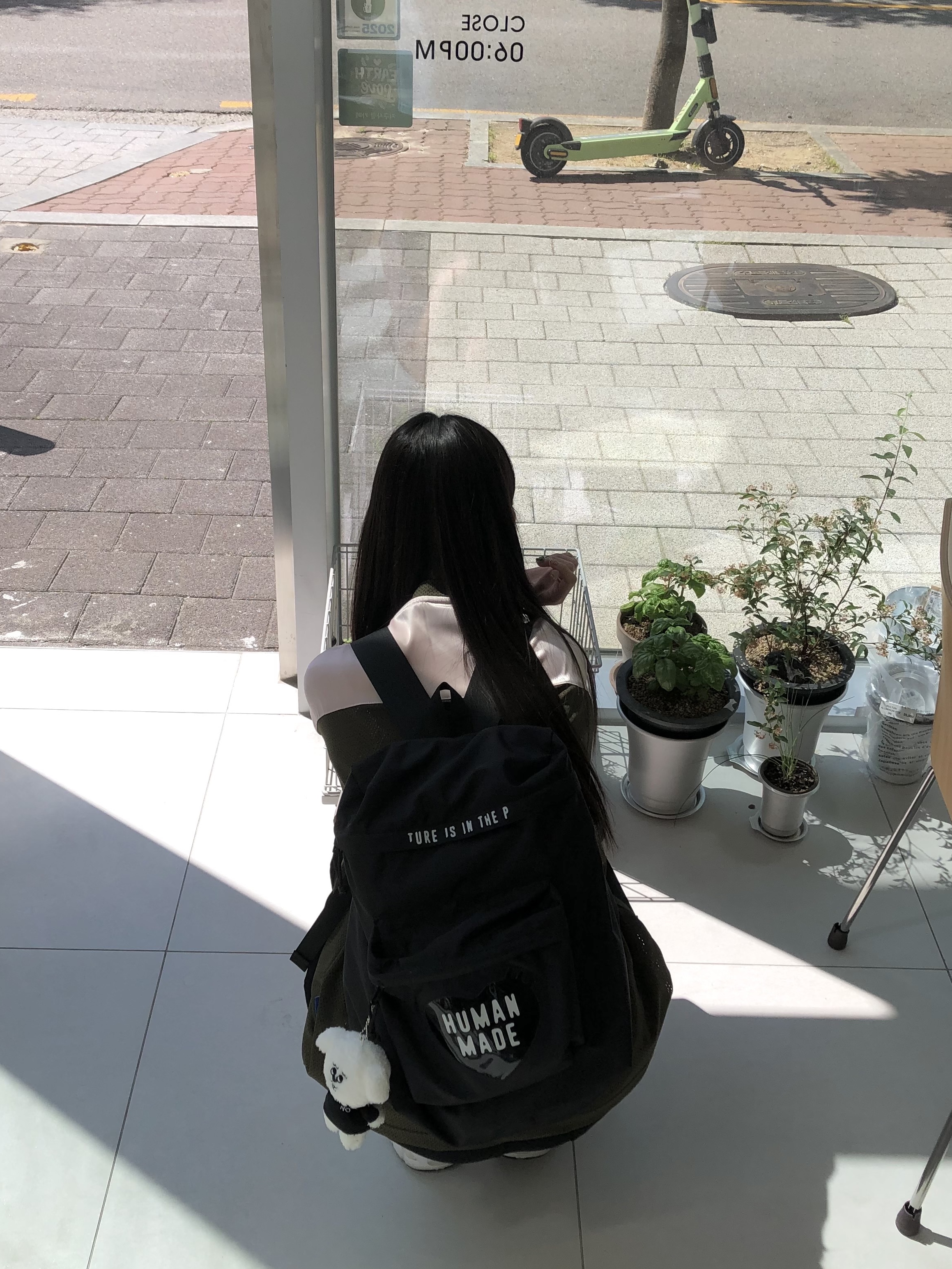 Human Made Backpack Black 착용 스타일