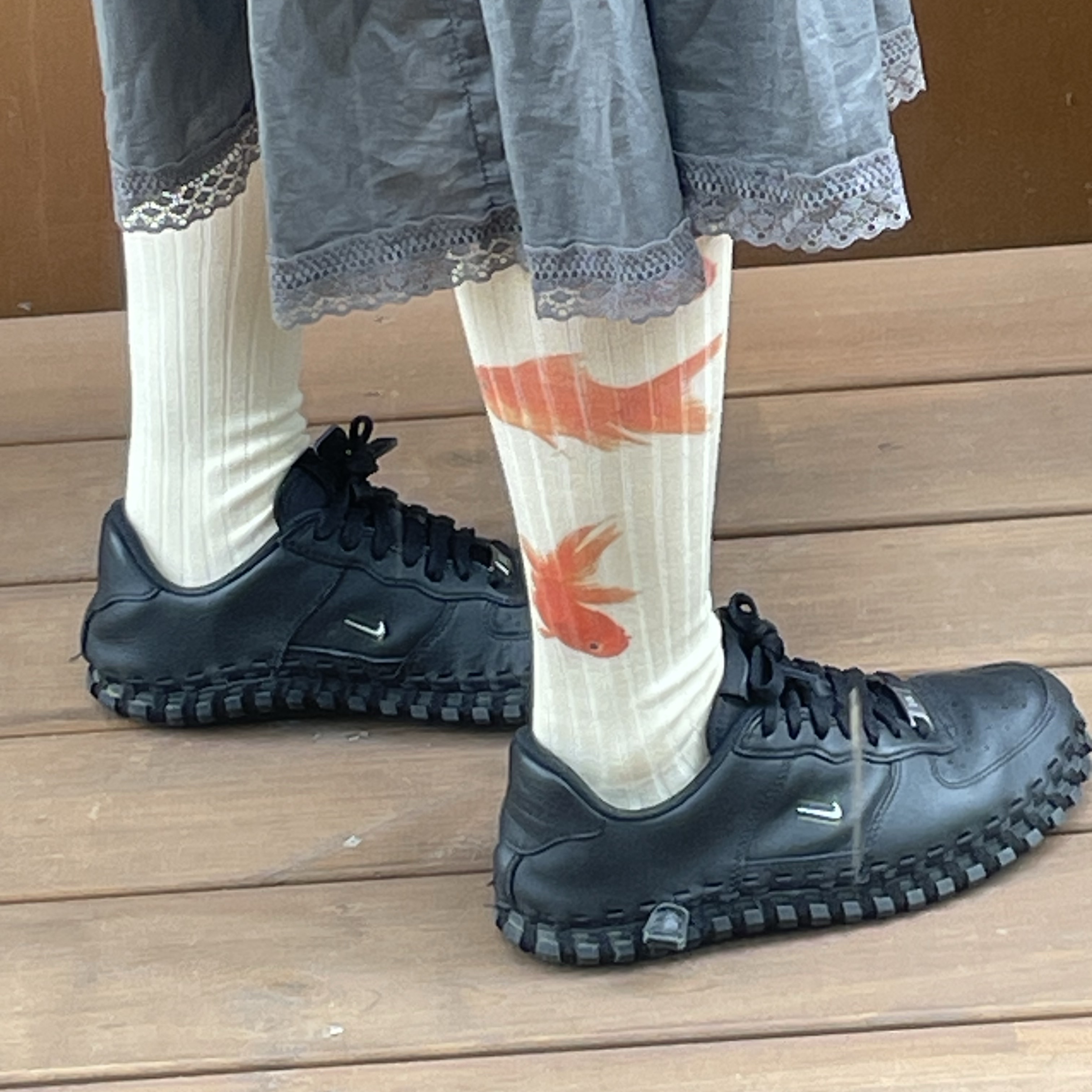Nike x Jacquemus J Force 1 Low LX SP Black 착용 스타일 - 2