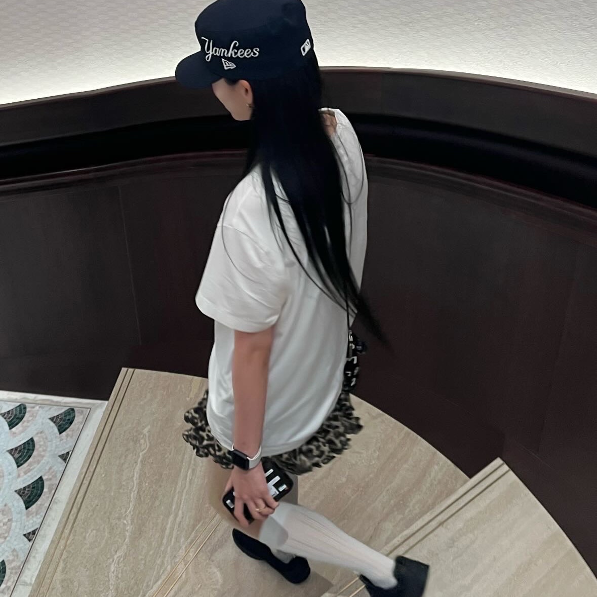 New Era MLB New York Yankees Pillbox Series Ball Cap Navy 착용 스타일 - 2