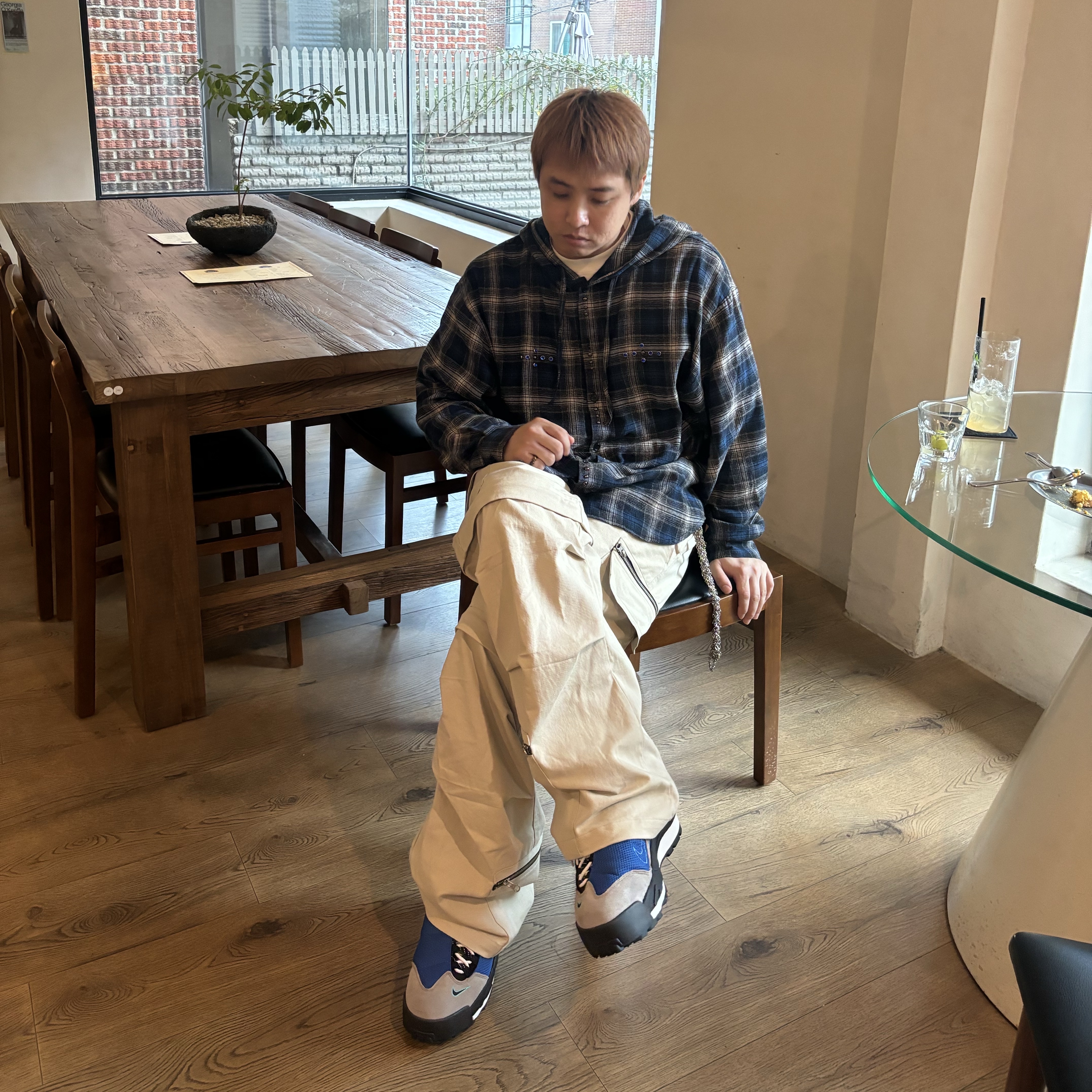 Nike x Sacai Magmascape SP Varsity Royal 착용 스타일 - 1