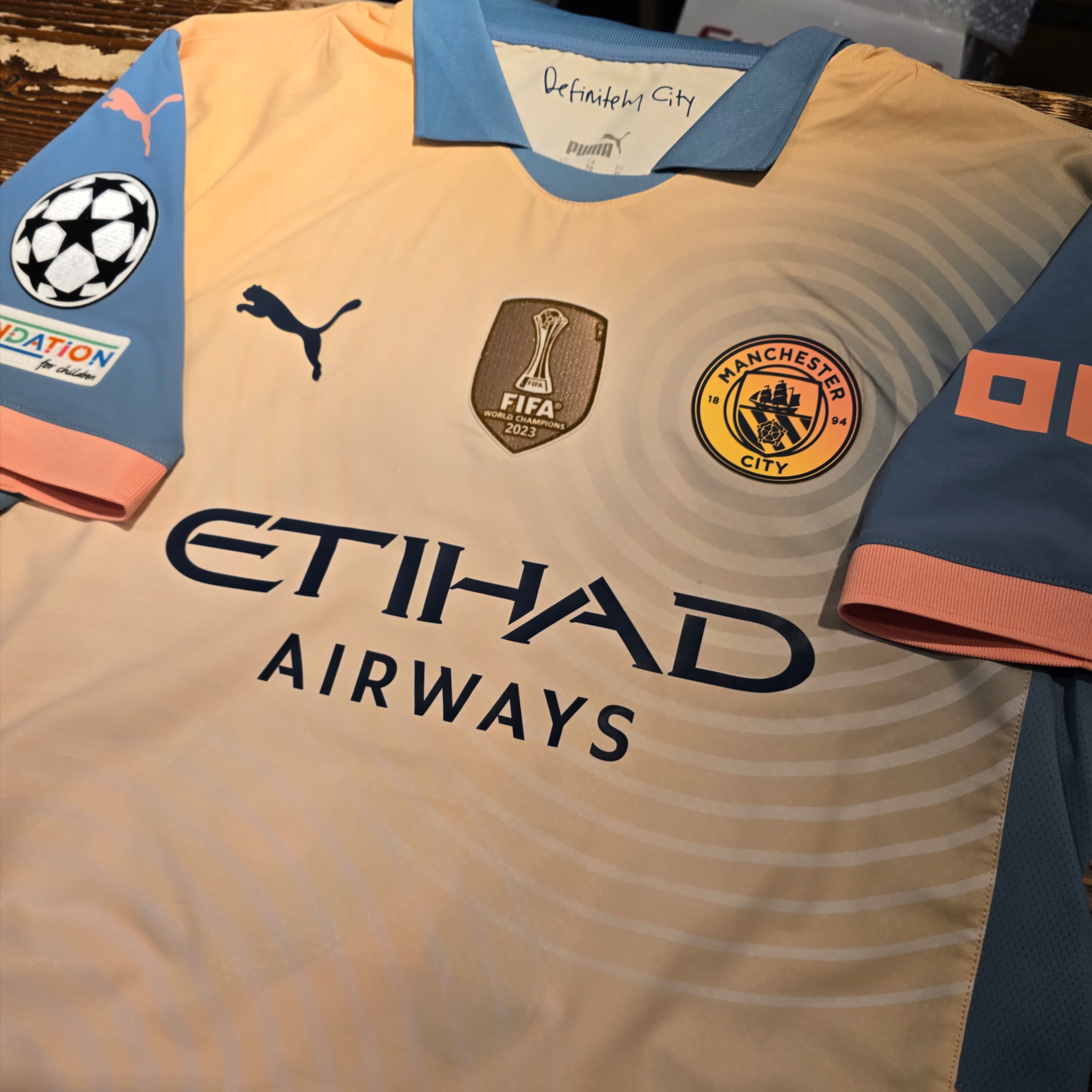 Puma Manchester City 2024/25 Authentic 4th Jersey Rosebay Bold Blue (Non Marking Ver.) 착용 스타일 - 2