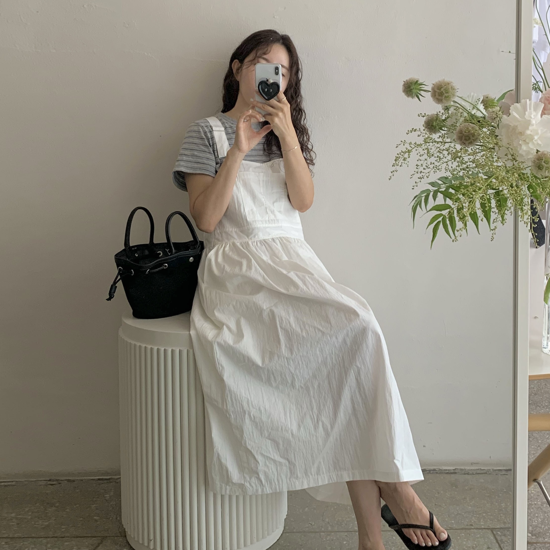 Taw&Toe Flip Flop Zerovity Bio Black 착용 스타일 - 1