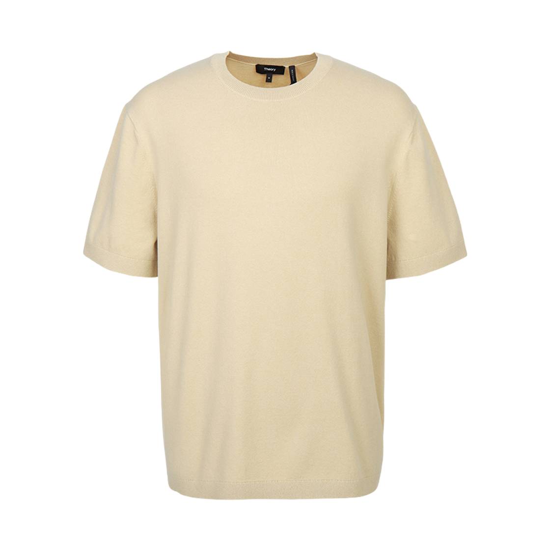 띠어리 트위스트 숏 슬리브 티셔츠 베이지(Theory Twist Short Sleeve T-Shirt Beige)