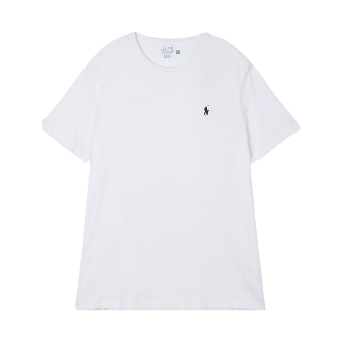 폴로 랄프 로렌 커스텀 슬림 핏 저지 크루넥 티셔츠 화이트 - 25FW([10%적립] Polo Ralph Lauren Custom Slim Fit Jersey Crewneck T-Shirt White - 25FW)