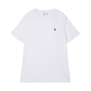 [20% 적립] Polo Ralph Lauren Custom Slim Fit Jersey Crewneck T-Shirt White - 25FW