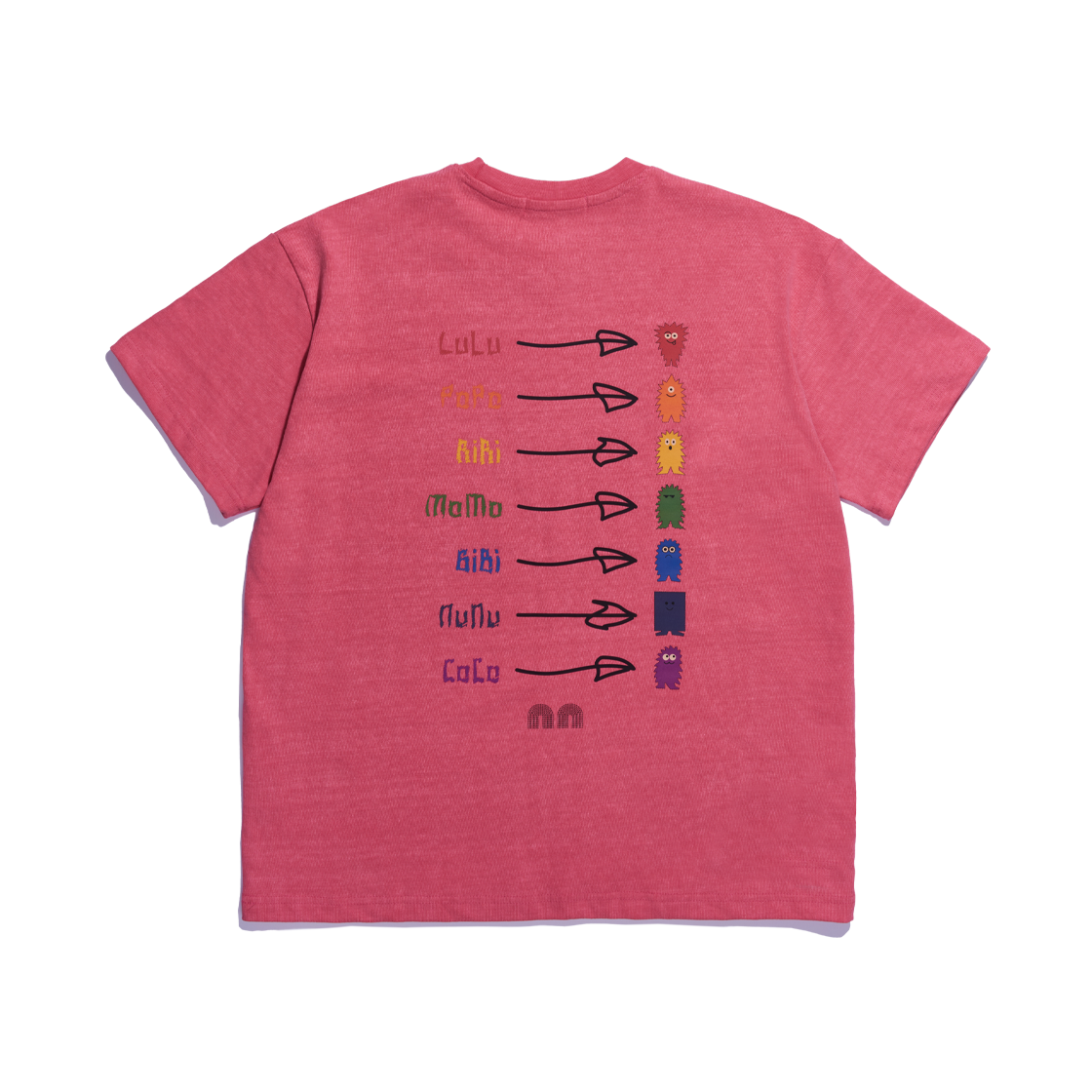 낫뉴 레인보우 프렌즈 티셔츠 딥 핑크(Not New Rainbow Friends T-Shirt Deep Pink) - 2