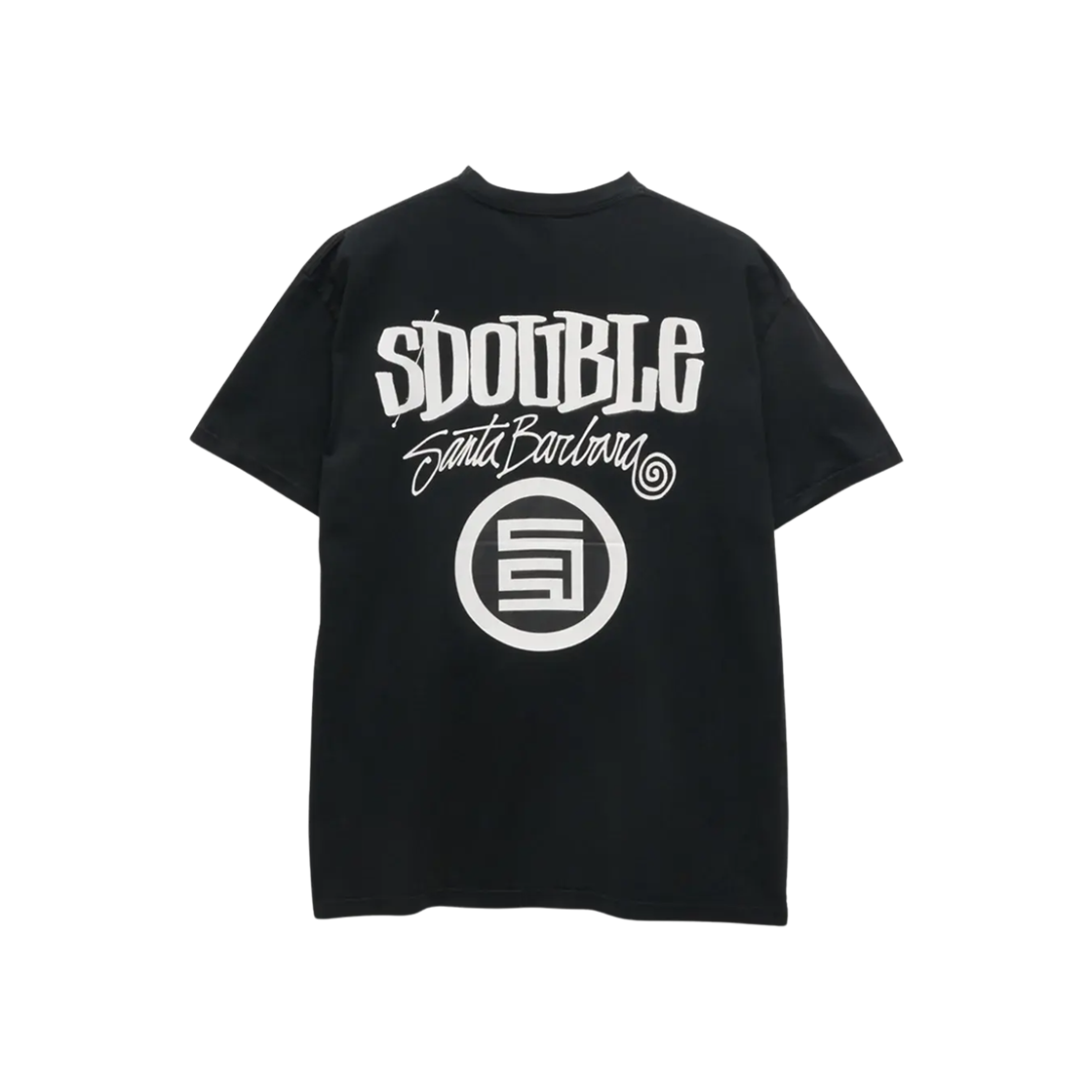 에스더블 콤보 플래터 티셔츠 워시드 블랙