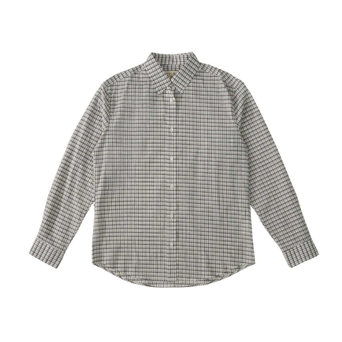 실른 코튼 헤리티지 체크 클래식 셔츠 블랙(SLIN Sheer Cotton Heritage Check Breeze Classic Shirts Black)