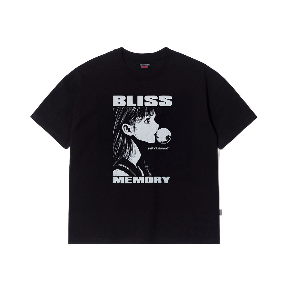 큐티에잇 가먼츠 블리스 W 티 블랙(QT8 GARMENTS Bliss W Tee Black)