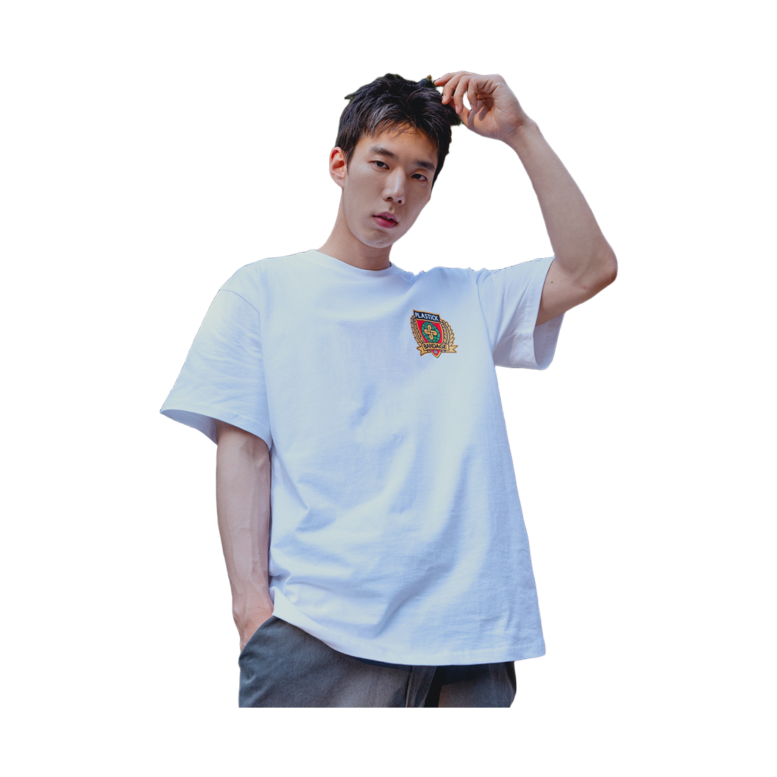 플라스틱 밴디지 피비 얼스 로고 숏 슬리브 화이트(Plastick Bandage PB Earth Logo Short Sleeve White) - 2