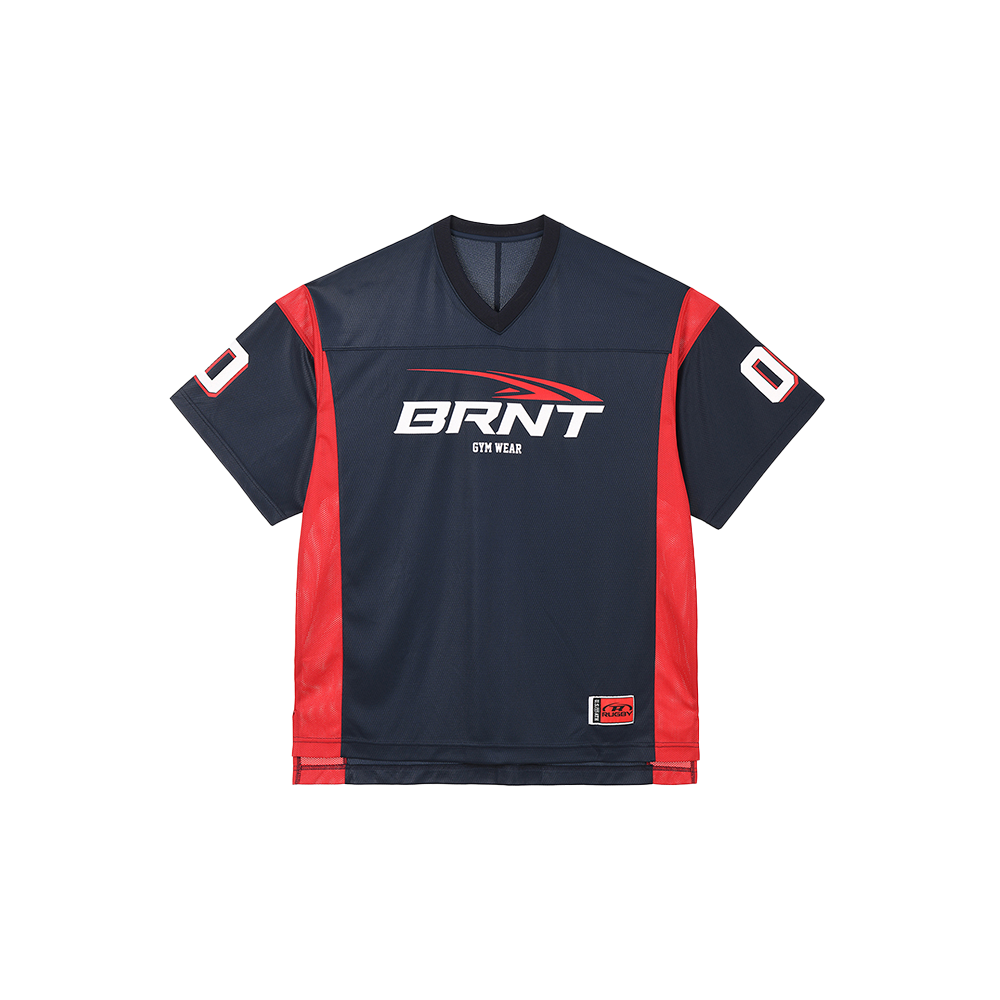 본투윈 메쉬 풋볼 저지 티셔츠 네이버(BORN TO WIN Mesh Football Jersey T-Shirts Navy)