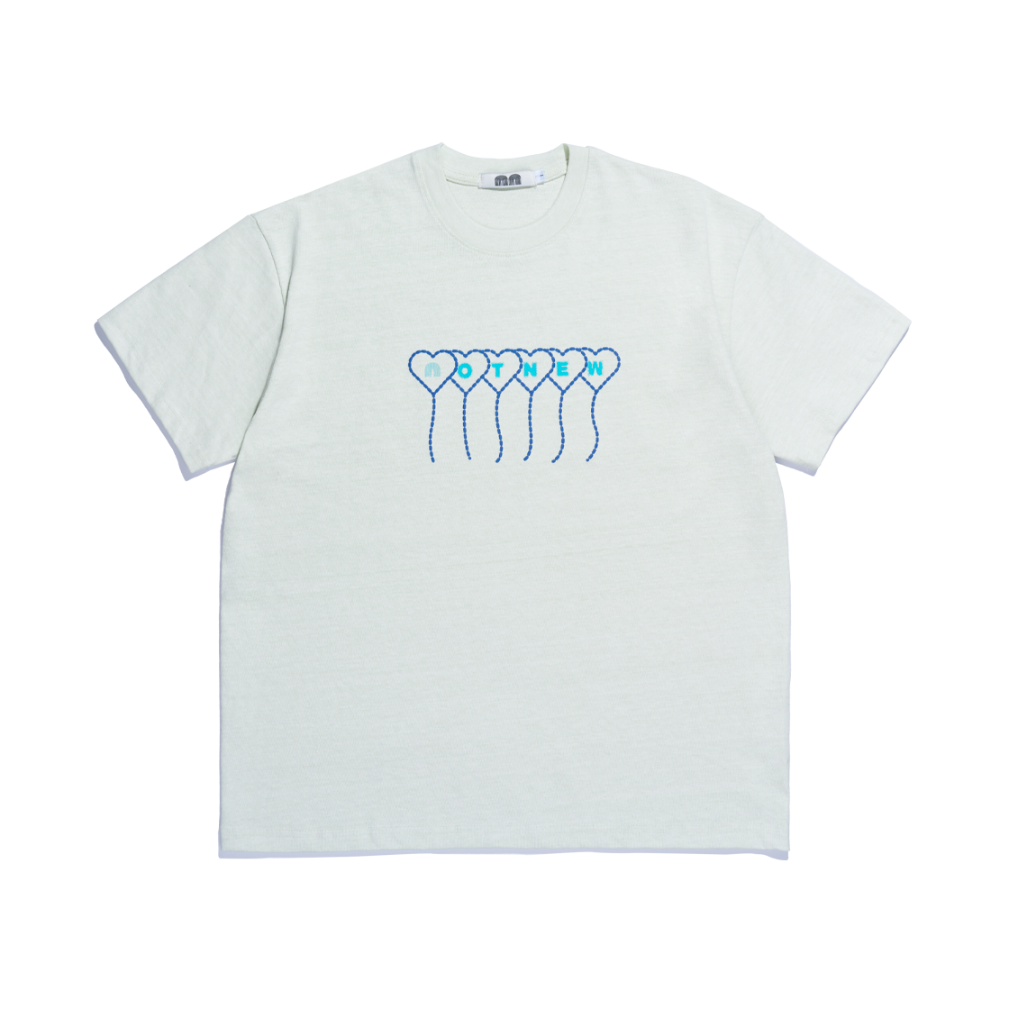 nnts03pc Not New Heart Balloon T-Shirt Pistachio