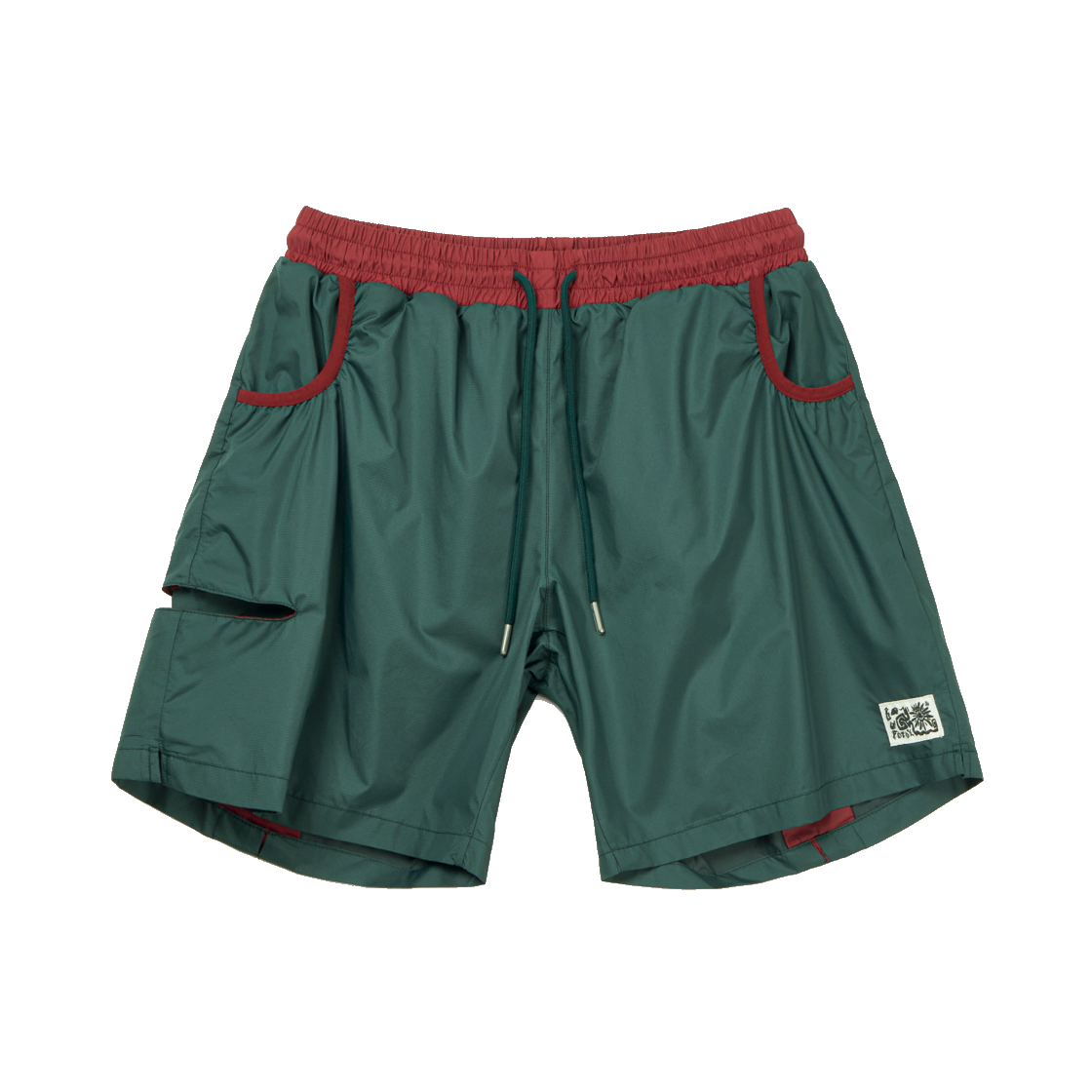 OMNIRA02 Bufotox Spiral Diving Shorts Dark Green - 대표 이미지 #1