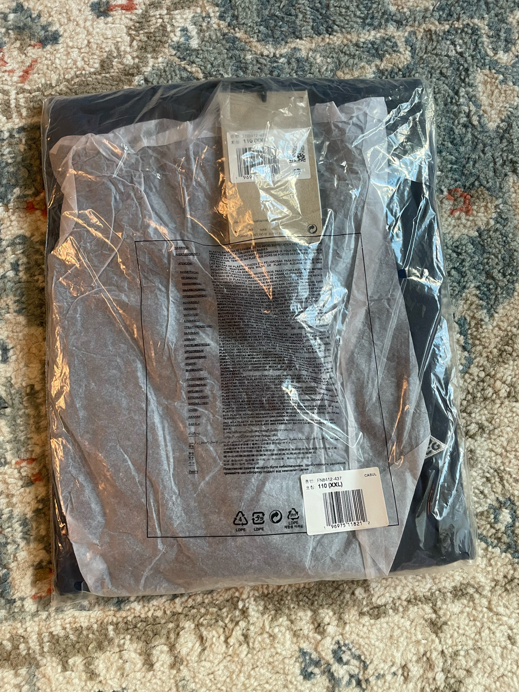 Nike ACG Dri-Fit ADV UV Goat Rocks T-Shirt Thunder Blue Summit White - Asia 착용 스타일 - 1