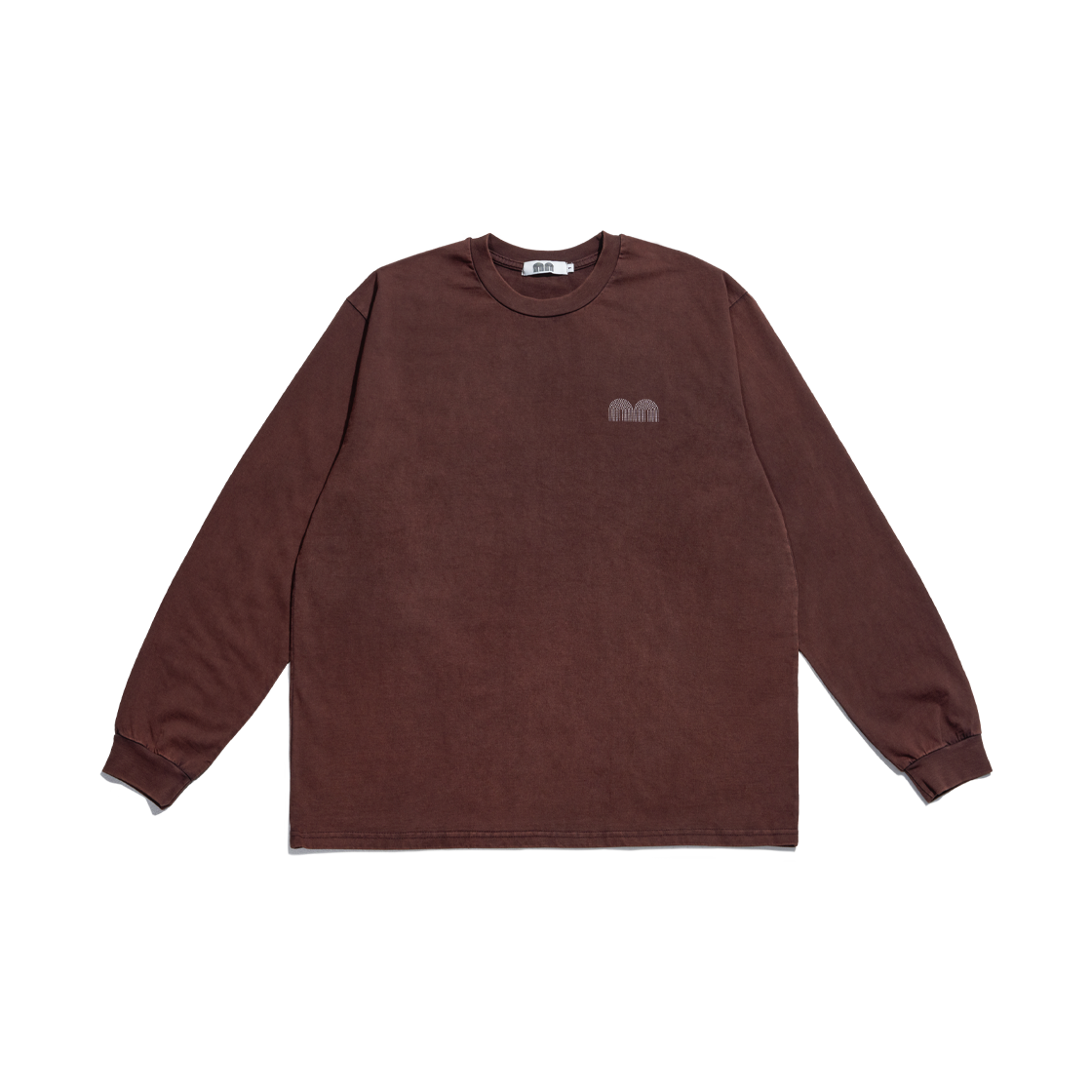 nnls01br Not New Basic nn LS T-Shirt Brown