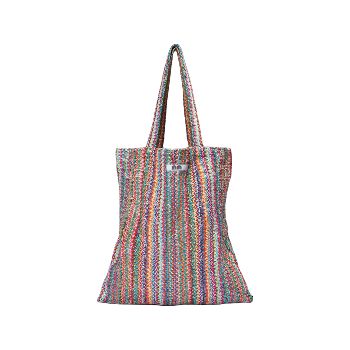 nnac09rb Not New Pattern Tote Bag Rainbow