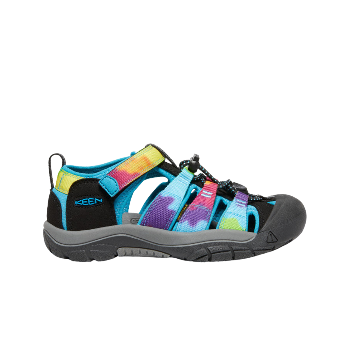 1018441 (Kids) Keen Newport H2 Rainbow Tie Dye
