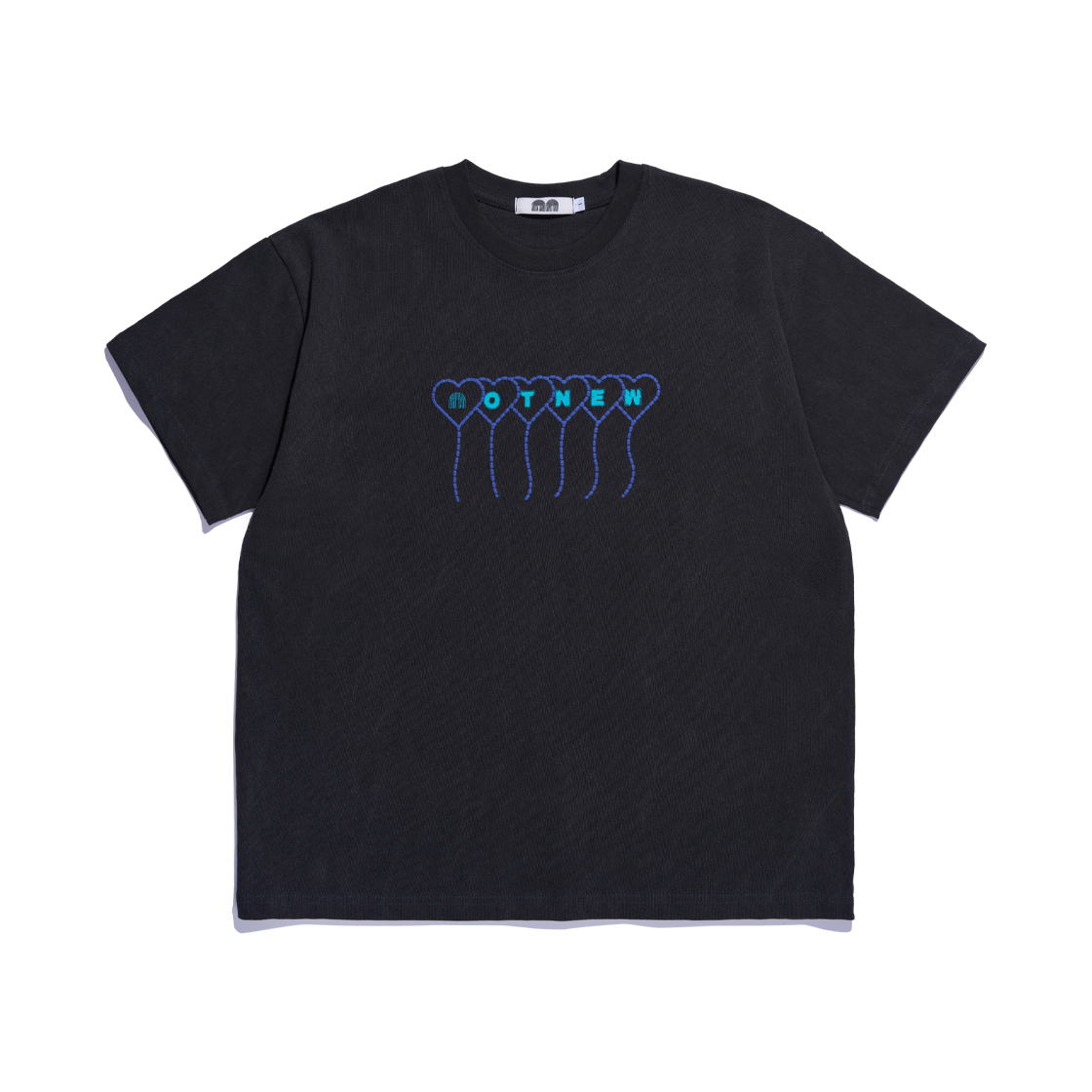 낫뉴 하트 벌룬 티셔츠 블랙(Not New Heart Balloon T-Shirt Black)