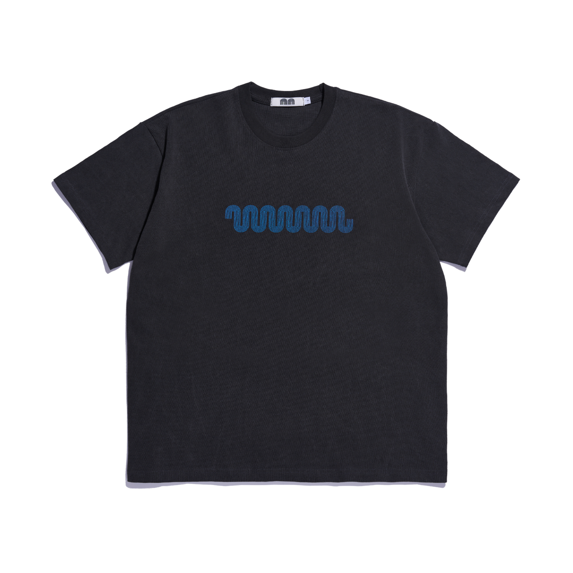 낫뉴 웨이브 로고 티셔츠 블랙