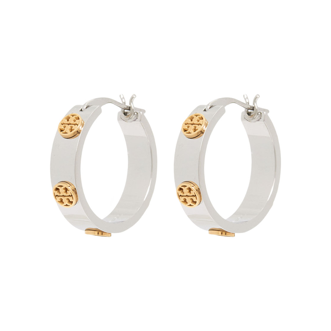65094-024 (W) Tory Burch Miller Hoop Small Earring Silver