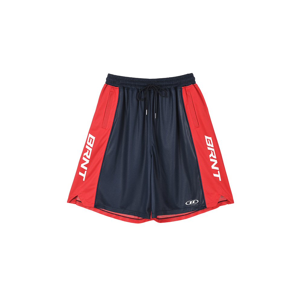 본투윈 메쉬 풋볼 저지 버뮤다 팬츠 네이비(BORN TO WIN Mesh Football Jersey Bermuda Pants Navy)