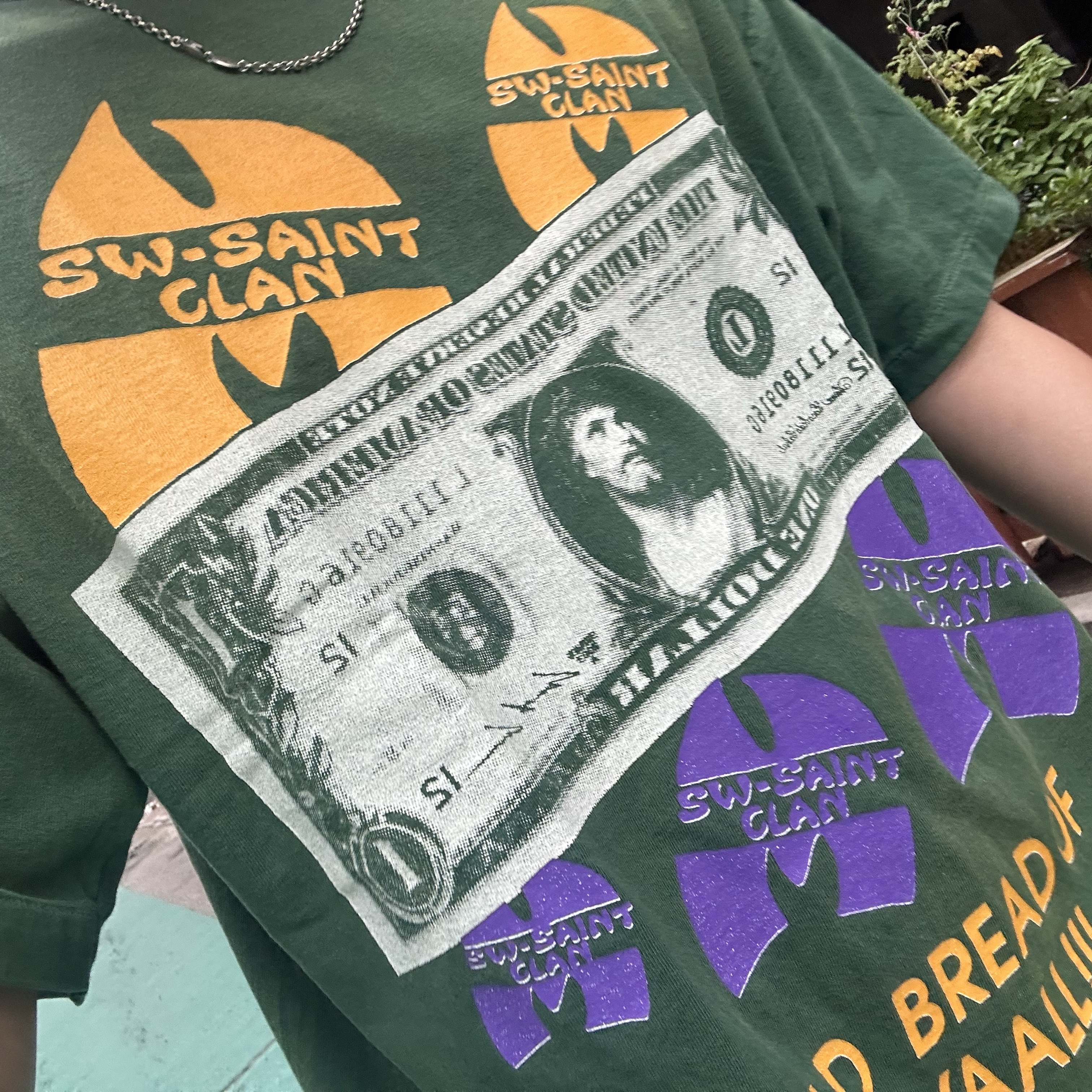 Saint Mxxxxxx Saint Clan S/S T-Shirt Green - 24SS 착용 스타일