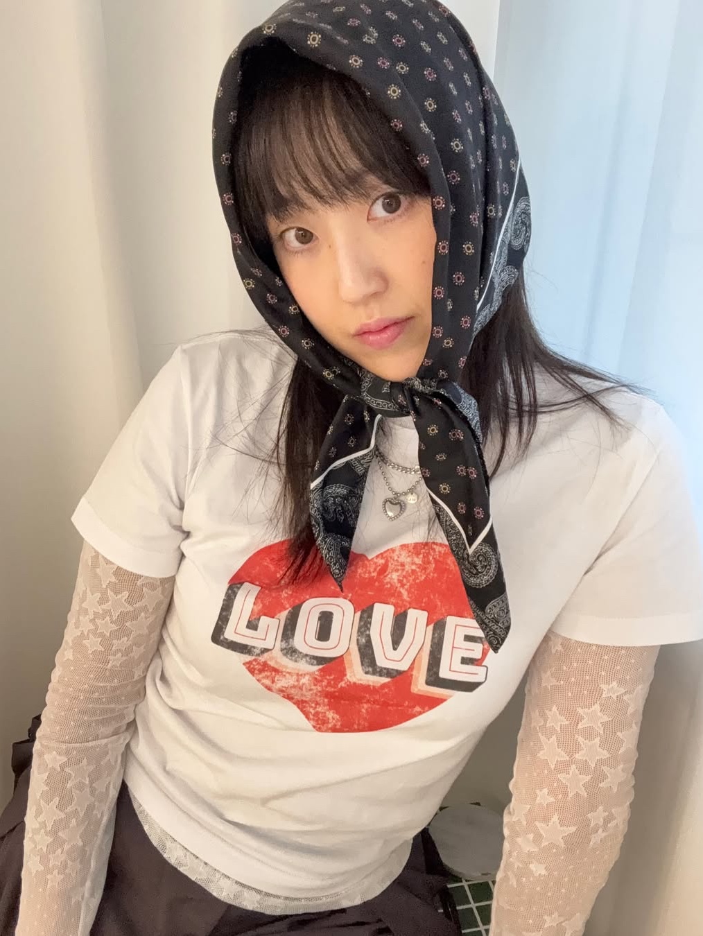 The Saturday Evening Post Vintage Heart T-Shirt_White 착용 스타일 - 2