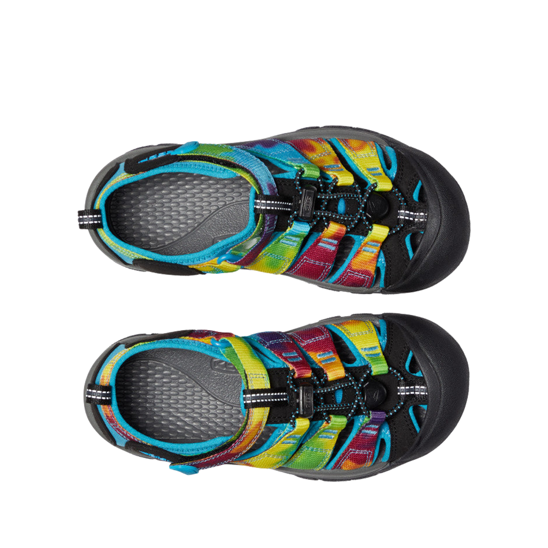 (키즈) 킨 뉴포트 H2 레인보우 타이 다이((Kids) Keen Newport H2 Rainbow Tie Dye) - 2